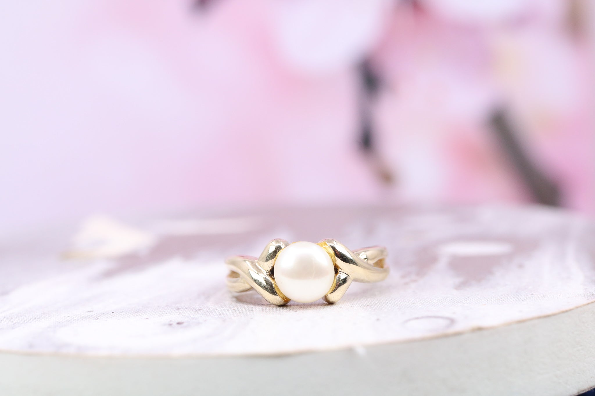9ct Yellow Gold & Pearl Ring - HJ2740 - Hallmark Jewellers Formby & The Jewellers Bench Widnes