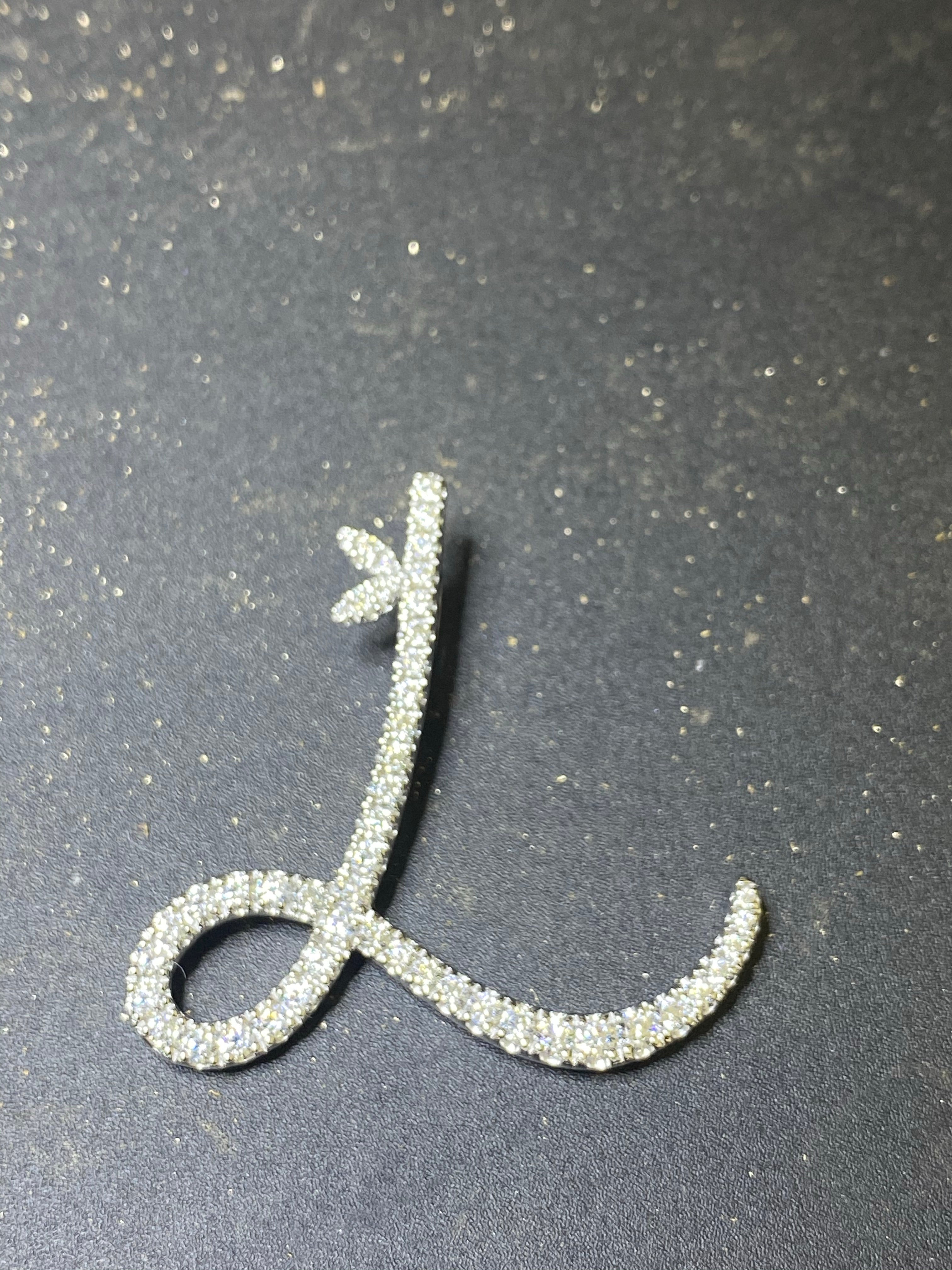 Sterling Silver & Full CZ Initial Large - MJI007 - Hallmark Jewellers Formby & The Jewellers Bench Widnes