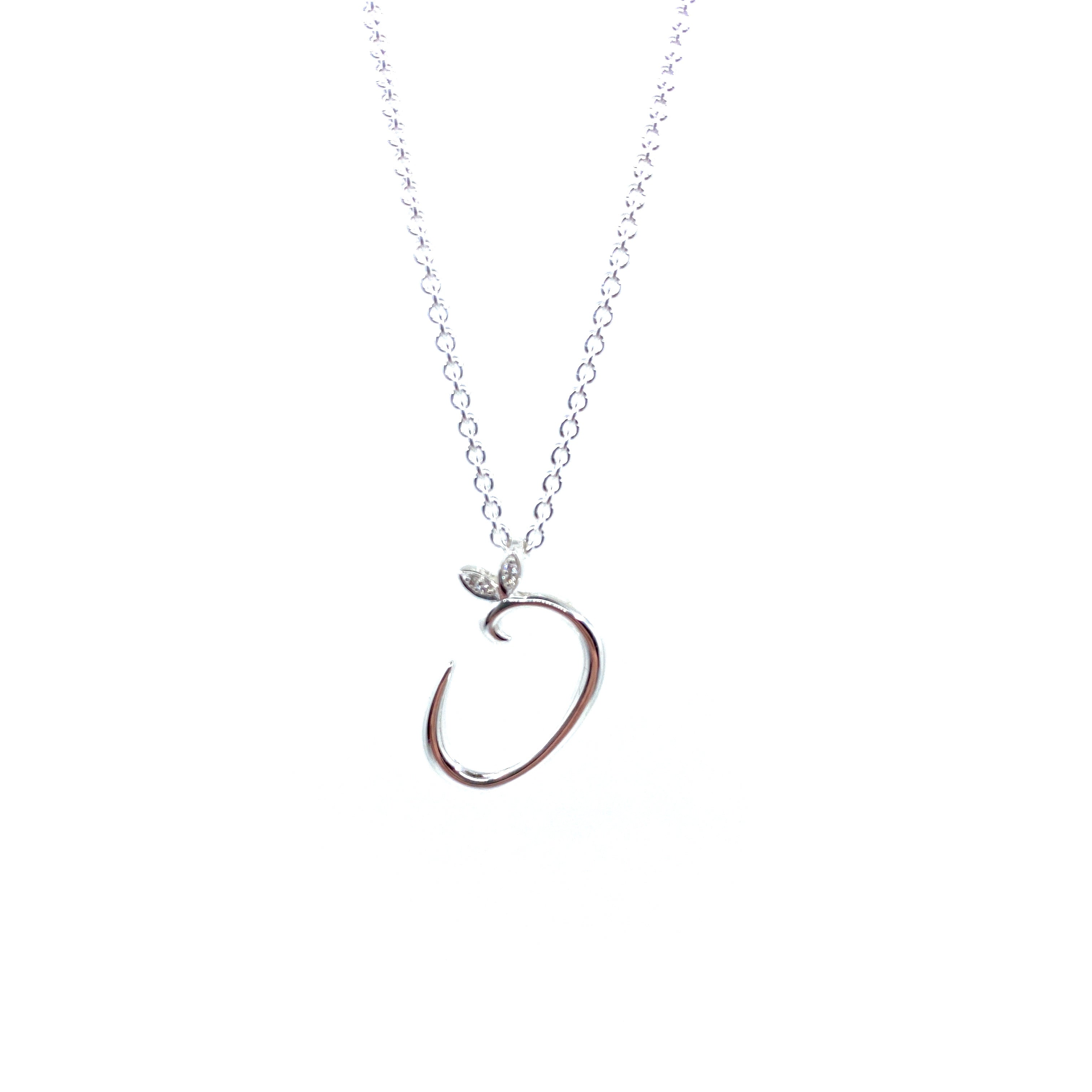 Silver Initial with Diamond Detail - Hallmark Jewellers Formby & The Jewellers Bench Widnes