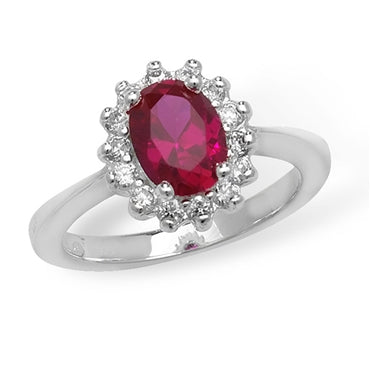 Sterling Silver & CZ Ring - KU1030 - Hallmark Jewellers Formby & The Jewellers Bench Widnes
