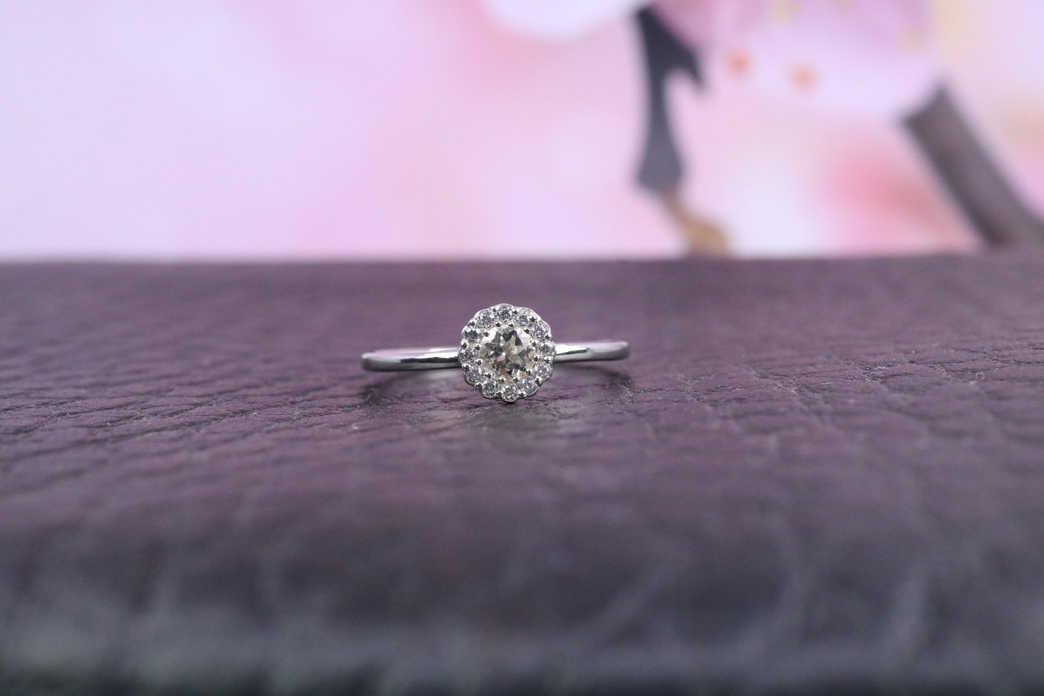 Sterling Silver & April Birthstone Ring - AK1095 - Hallmark Jewellers Formby & The Jewellers Bench Widnes