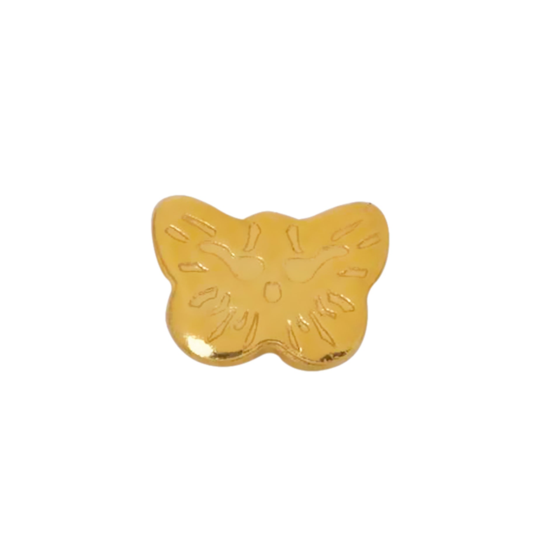 24ct Gold Plated stainless steel Butterfly 4MM - 60C