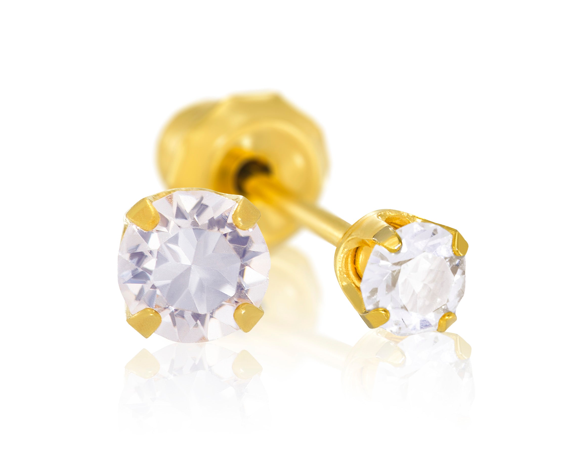 9ct Yellow Gold 3mm Cubic Zirconia - 7T