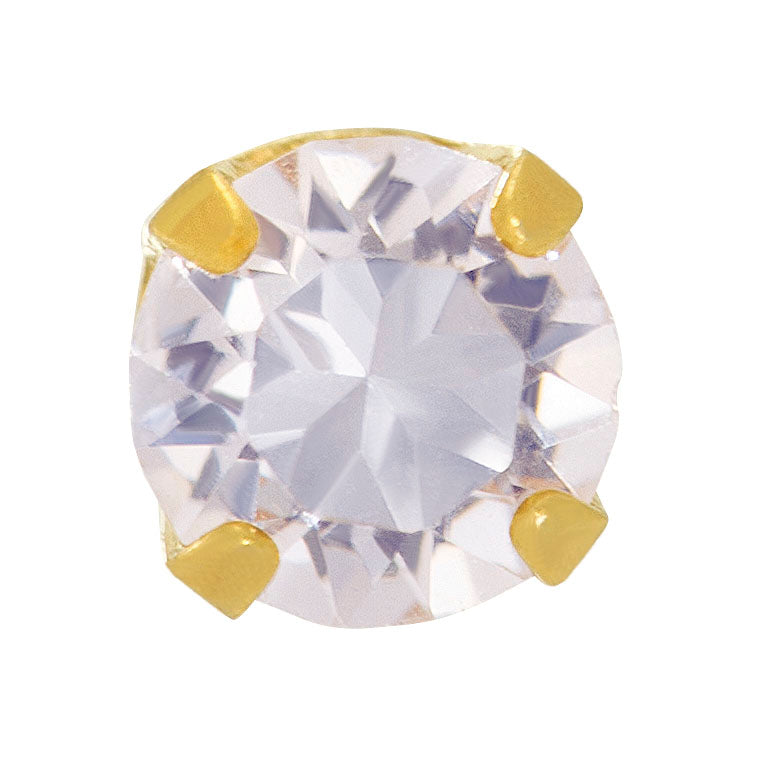 9ct Yellow Gold 3mm Cubic Zirconia - 7T