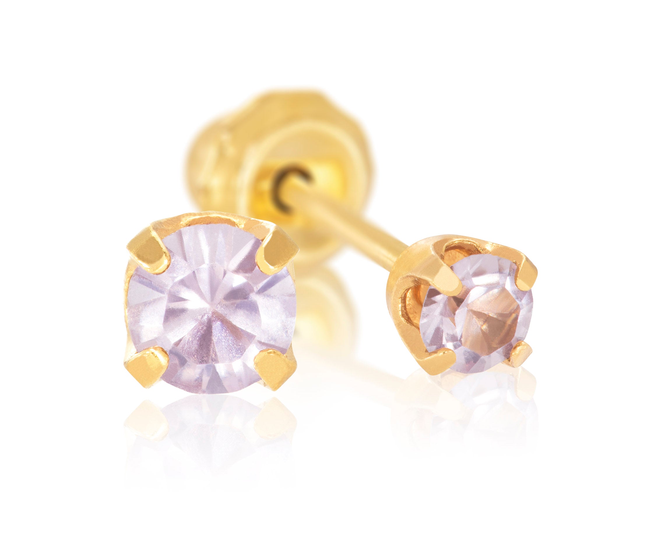 24ct Gold Plated Stainless Steel 3mm June - 86C