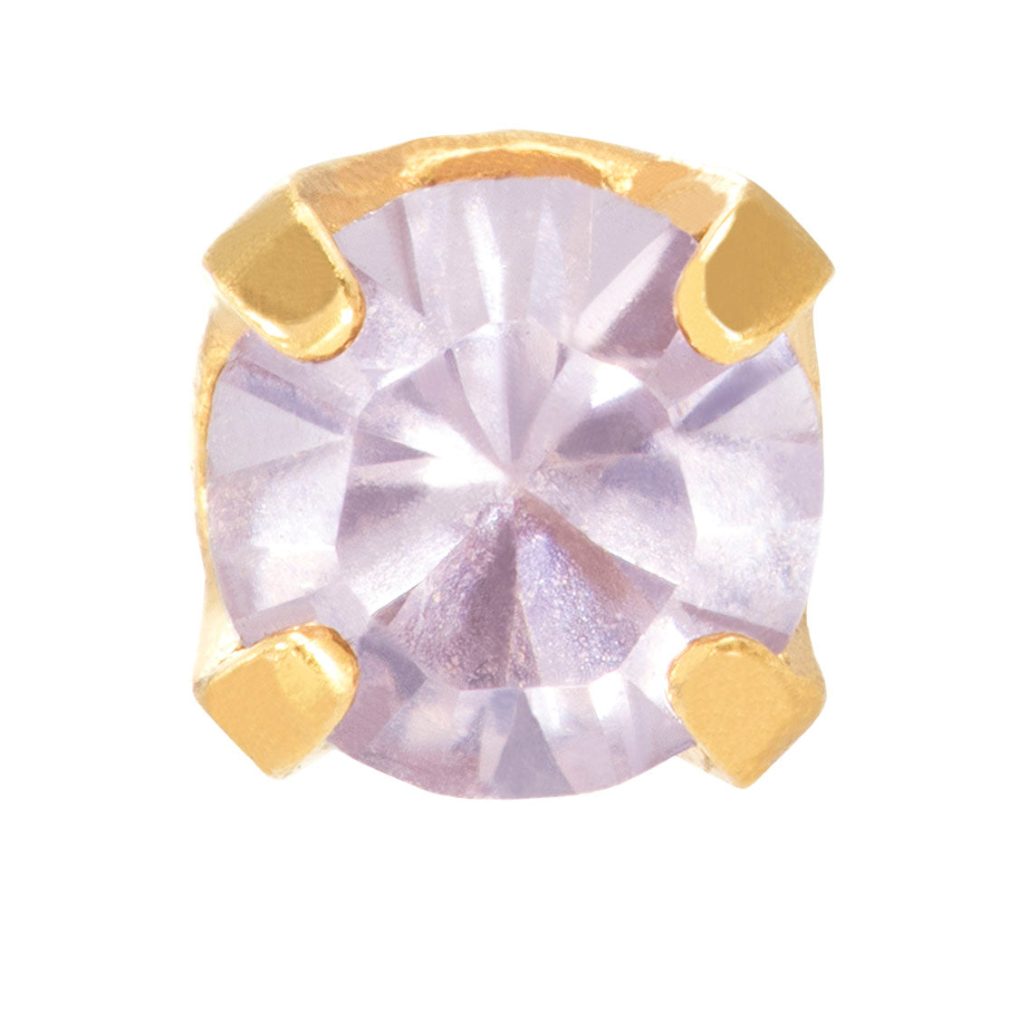 24ct Gold Plated Stainless Steel 3mm June - 86C