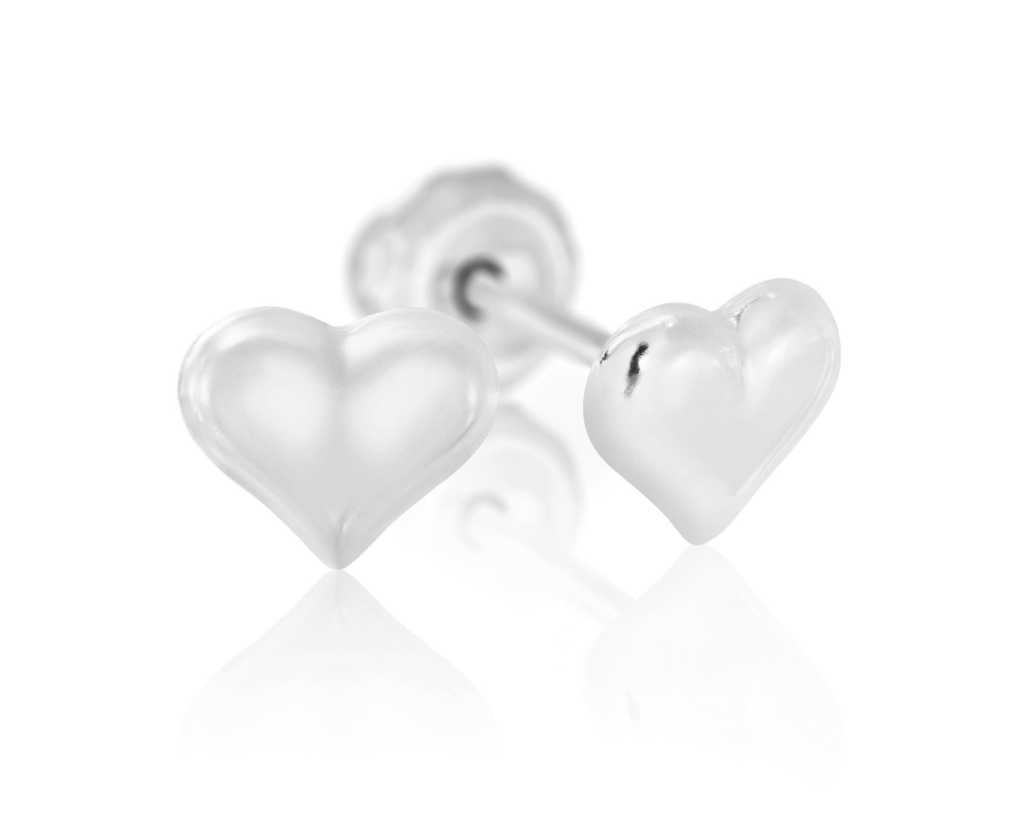 Medical Grade Stainless Steel Puff Heart - 903C