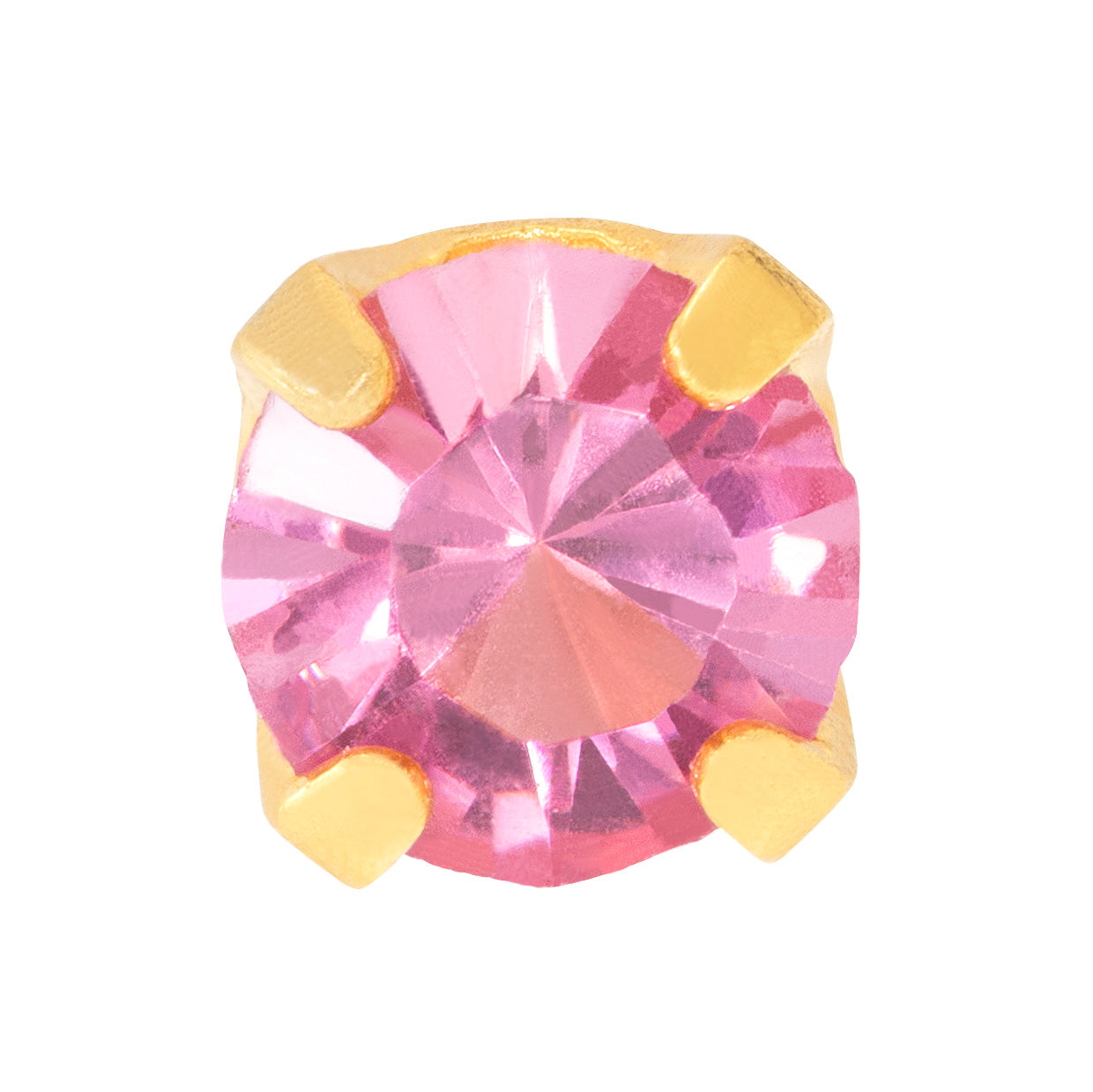 24ct Gold Plated Stainless Steel 3mm October - 90C
