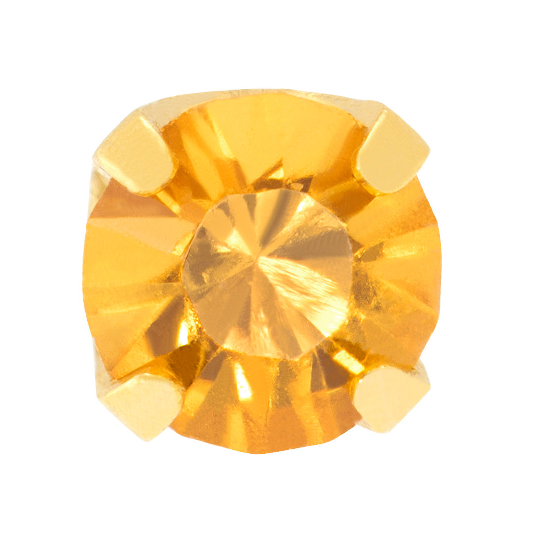 24ct Gold Plated Stainless Steel 3mm November - 91C