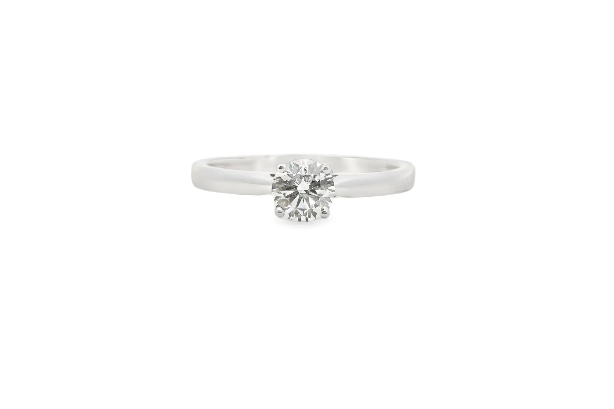 9ct White Gold Lab Diamond Solitaire Ring 0.50ct - AM4066 - Hallmark Jewellers Formby & The Jewellers Bench Widnes