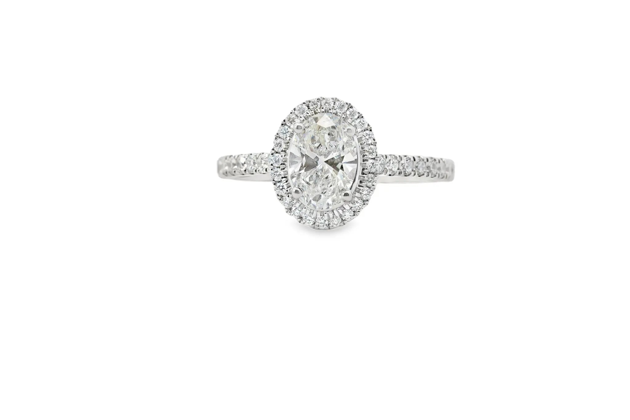 9ct White Gold Lab Diamond Ring 1.30ct - AM4071 - Hallmark Jewellers Formby & The Jewellers Bench Widnes