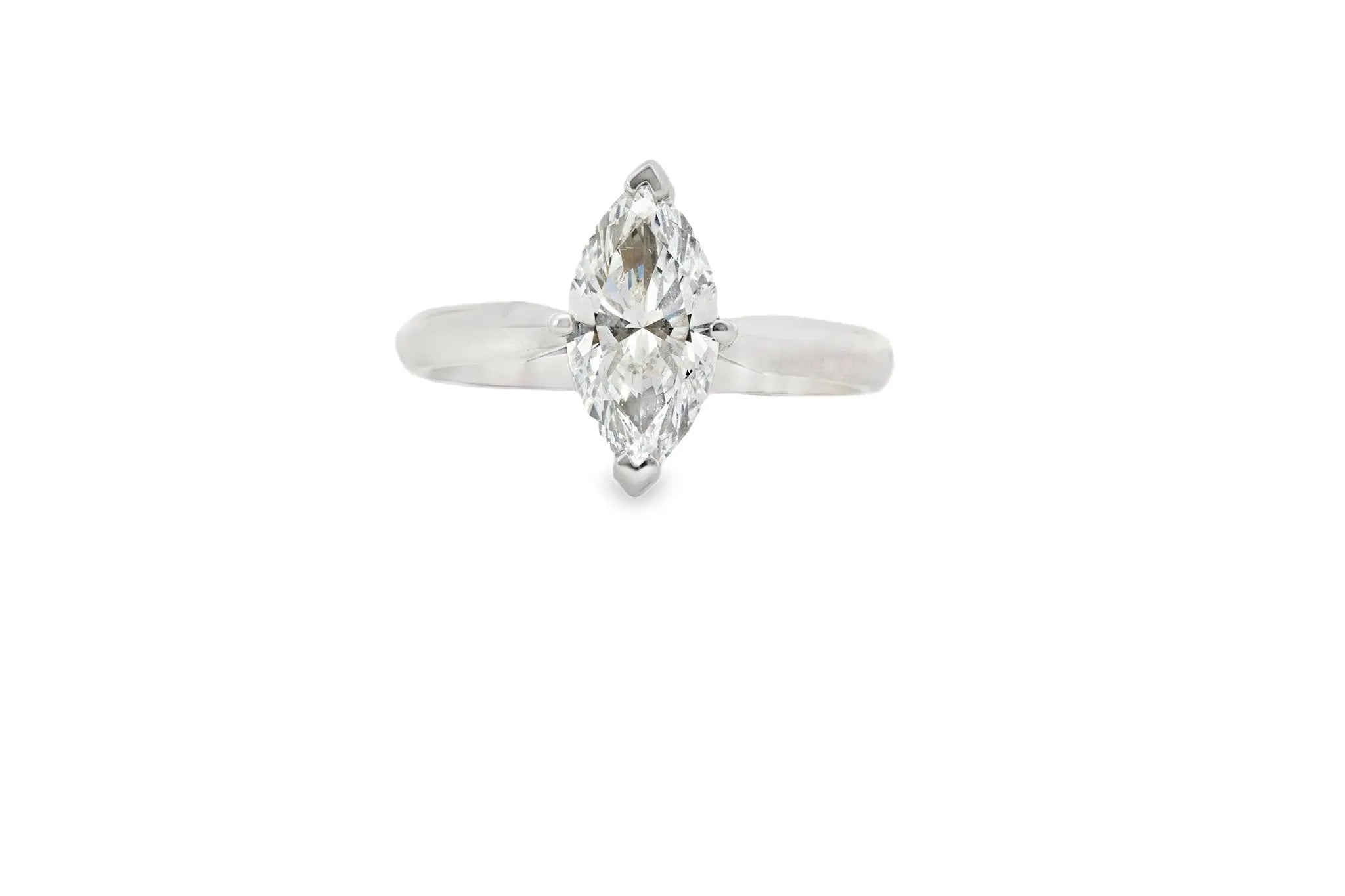 Platinum Lab Diamond Marquise Ring 1.50ct - DR4116 - Hallmark Jewellers Formby & The Jewellers Bench Widnes