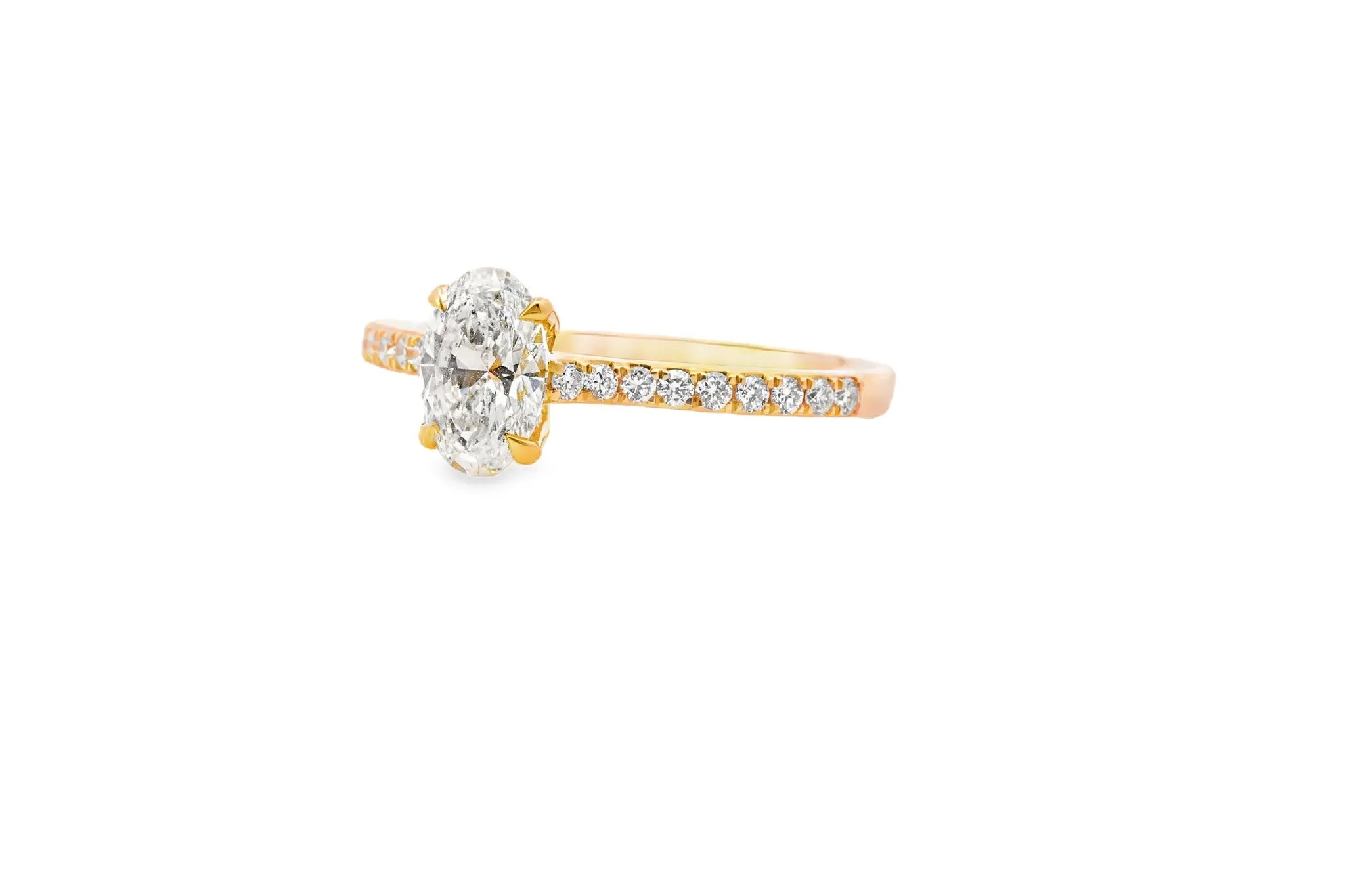 18ct Yellow Gold Lab Diamond Ring 1.26ct - DR4191 - Hallmark Jewellers Formby & The Jewellers Bench Widnes