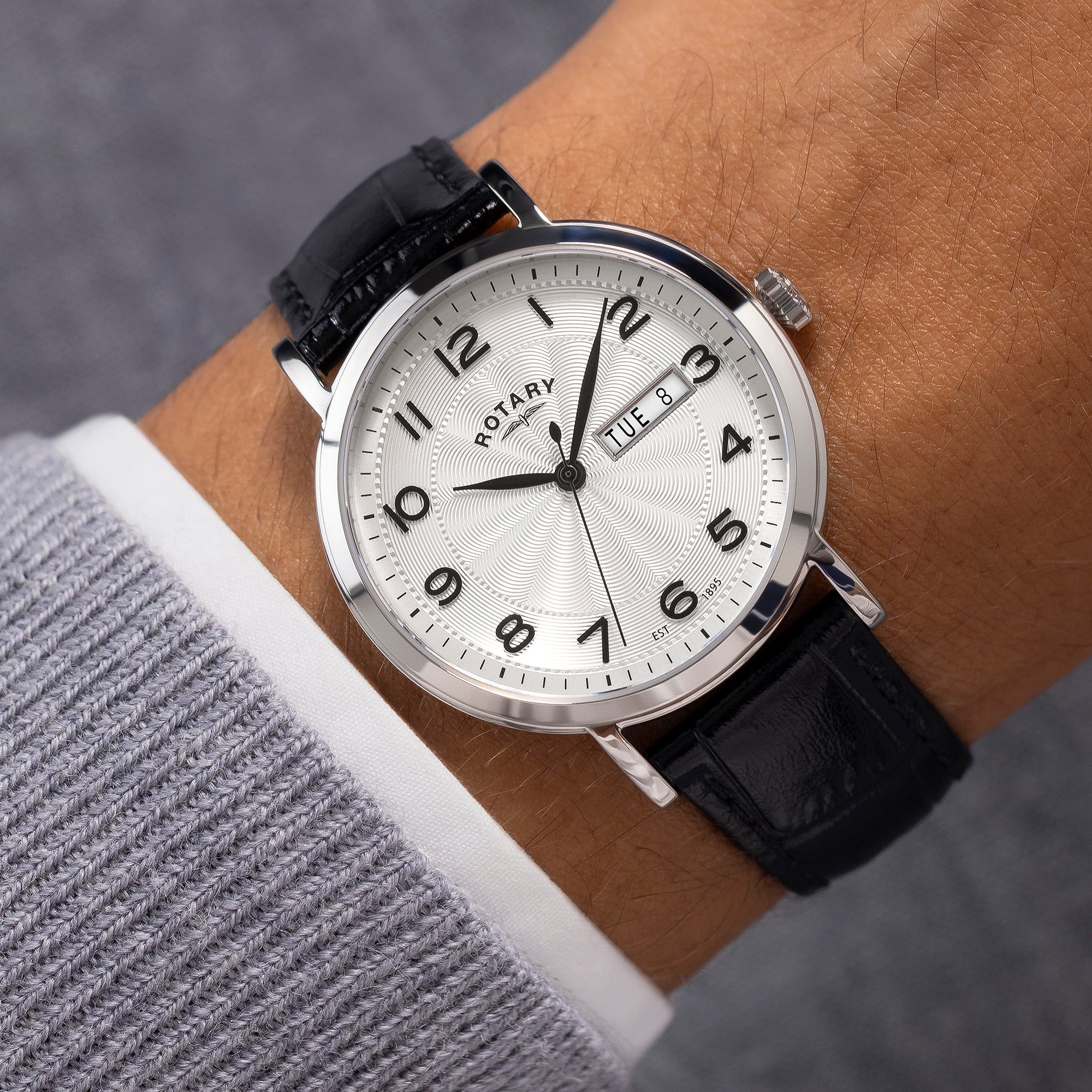Rotary Men's Heritage Full Number Strap Watch - GS05420/22
