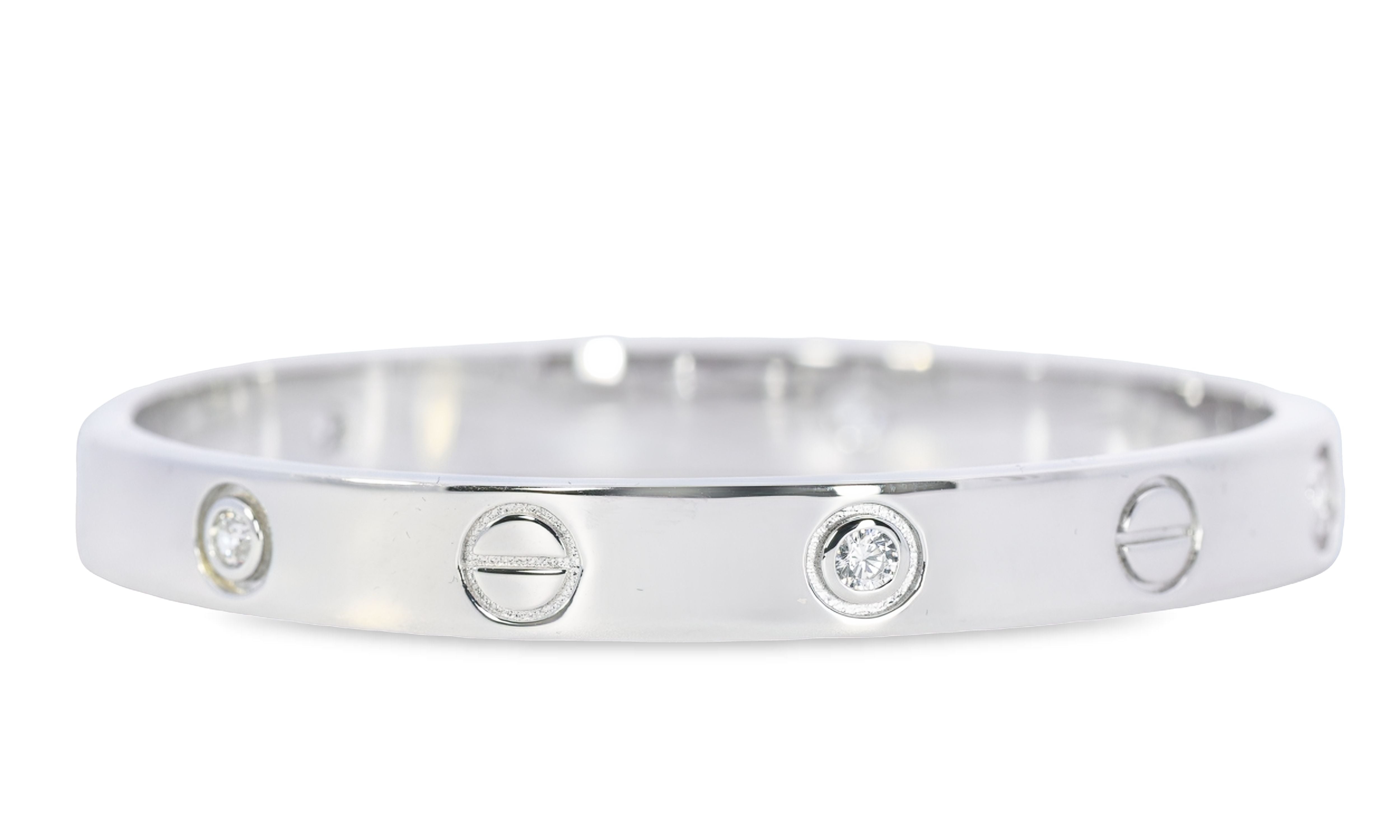 Sterling Silver Bangle With CZ- GVR2002 - Hallmark Jewellers Formby & The Jewellers Bench Widnes