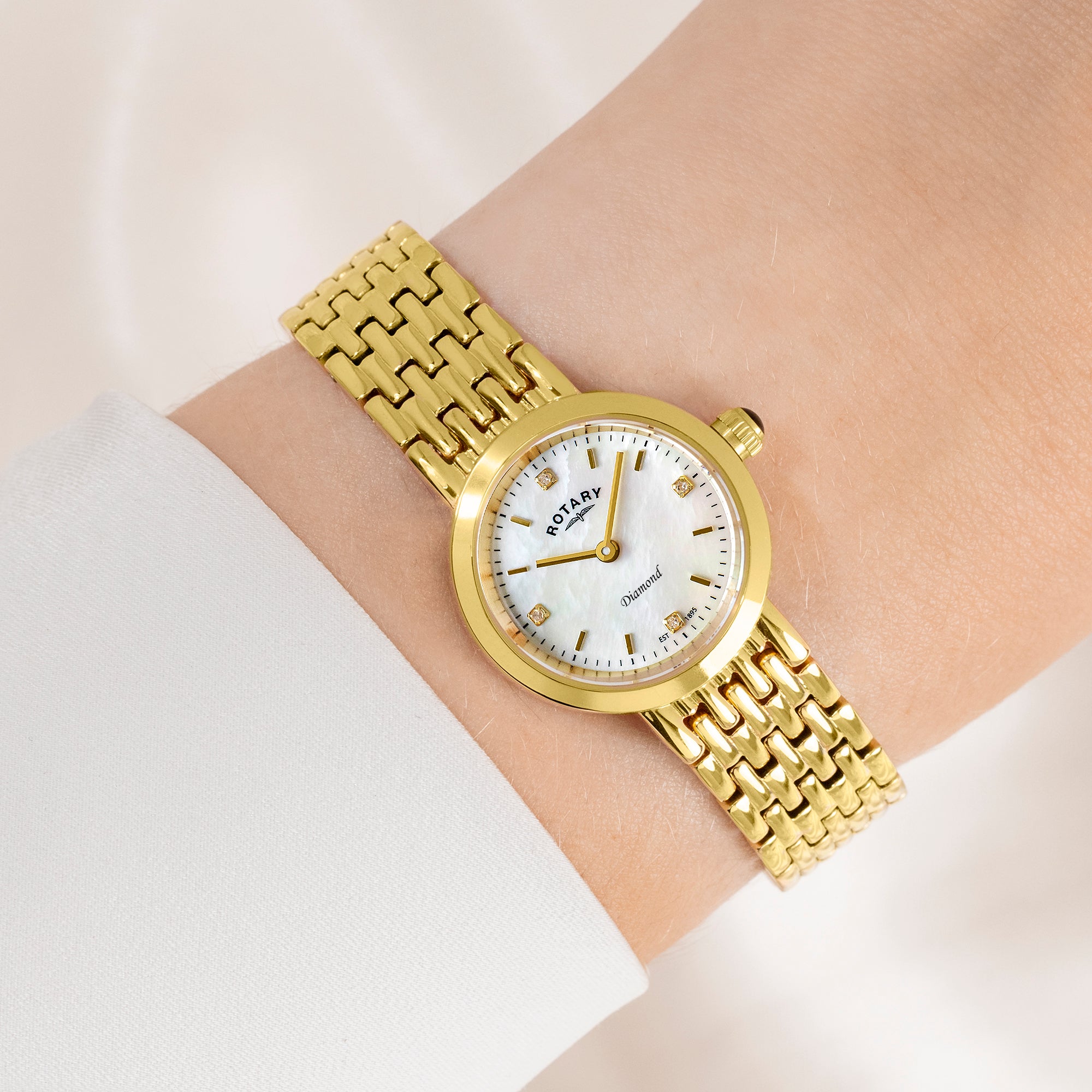 Rotary Ladies Heritage Diamond Watch - LB00900/41/D