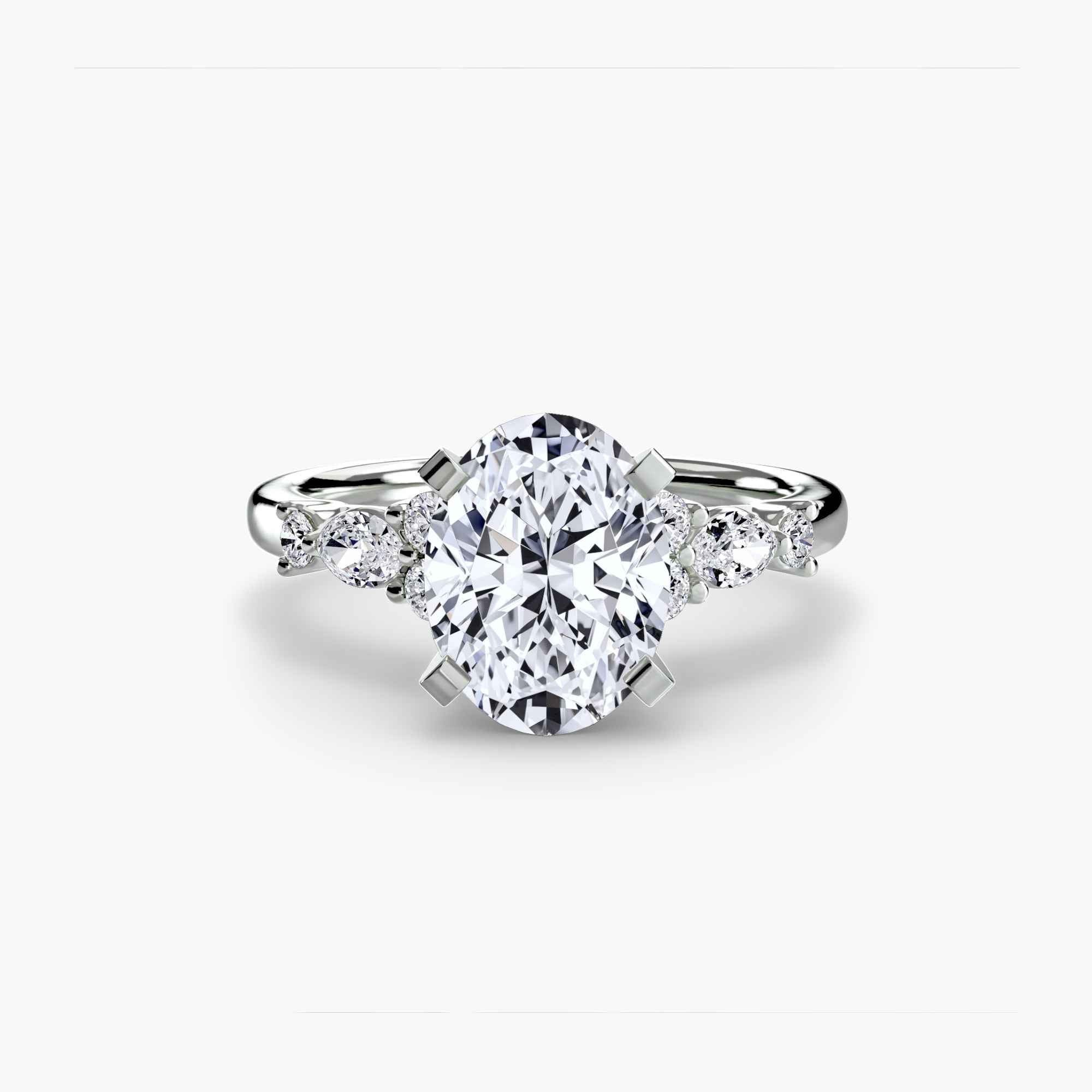 The Floral Accent Solitaire