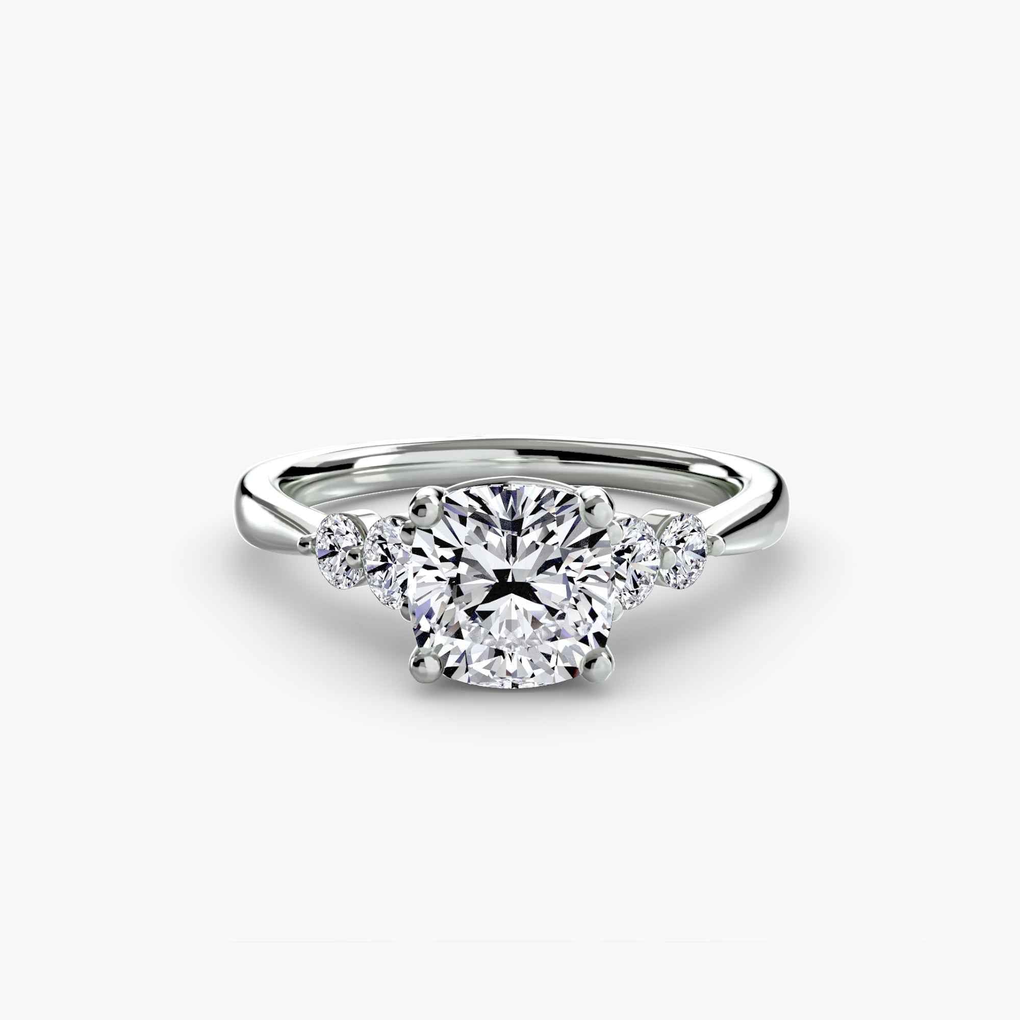 Solitaire with Shoulder Accents 2