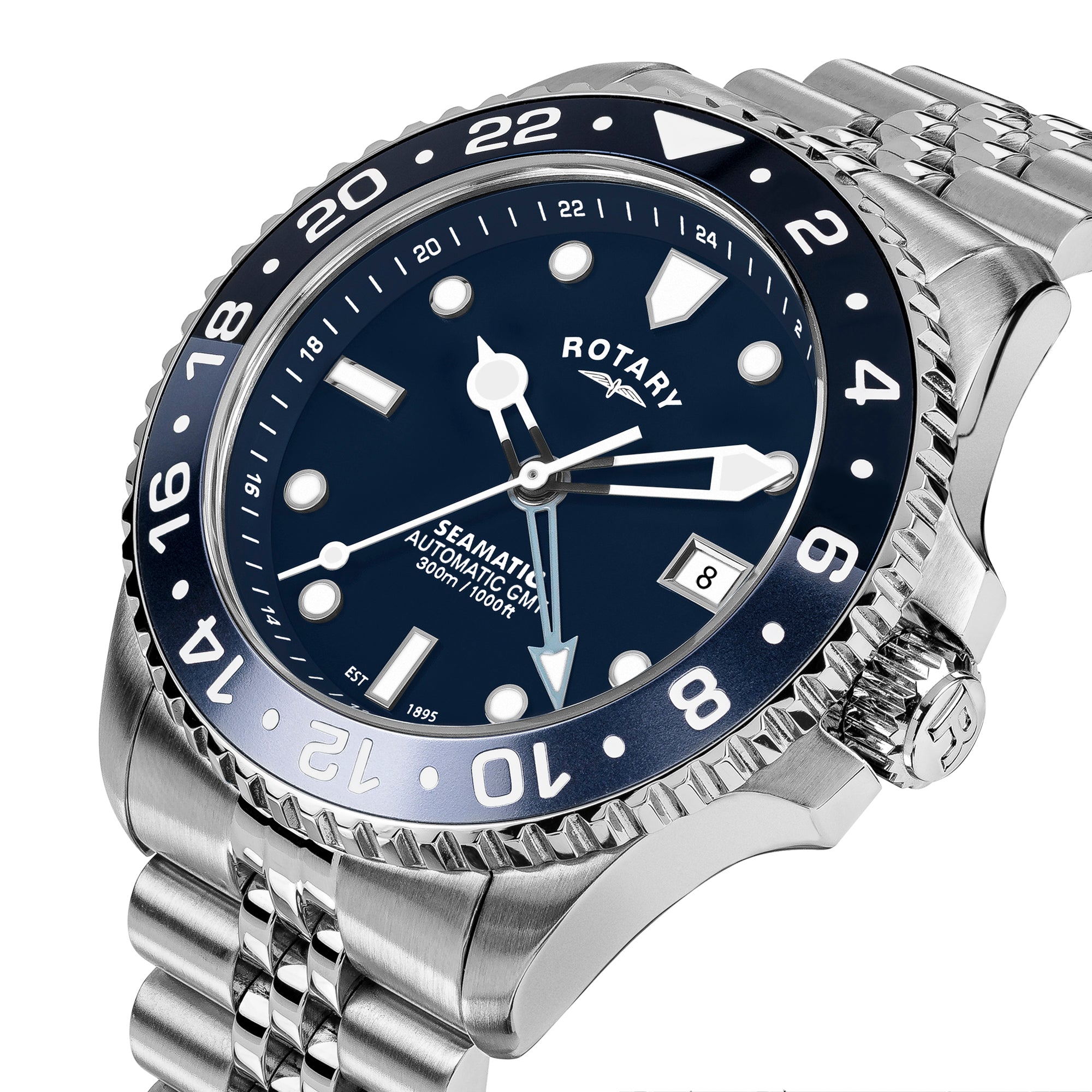 Rotary Men's Seamatic GMT 300M Watch - RGB10005/04