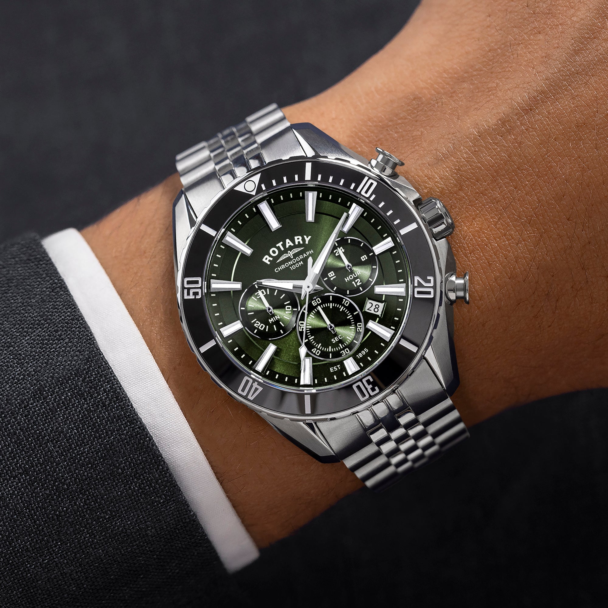 Rotary Men's Apex 100 Chronograph 100M Watch - RGB10013/24