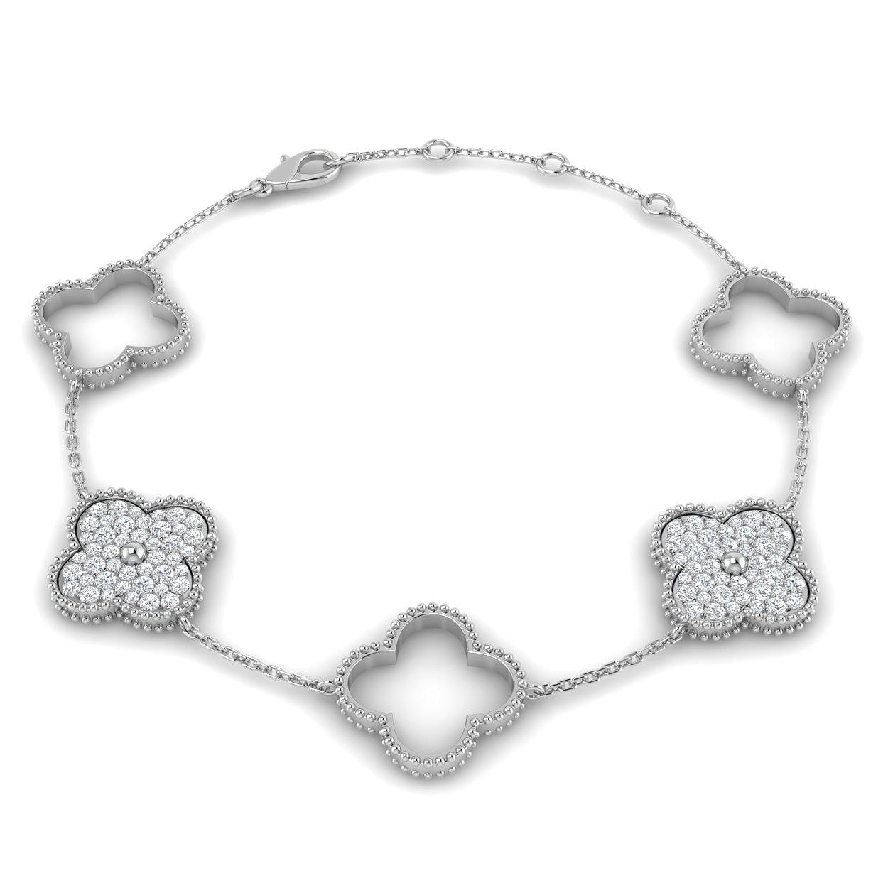 9ct Gold Diamond Shape Bracelet - LM1005 - Hallmark Jewellers Formby & The Jewellers Bench Widnes