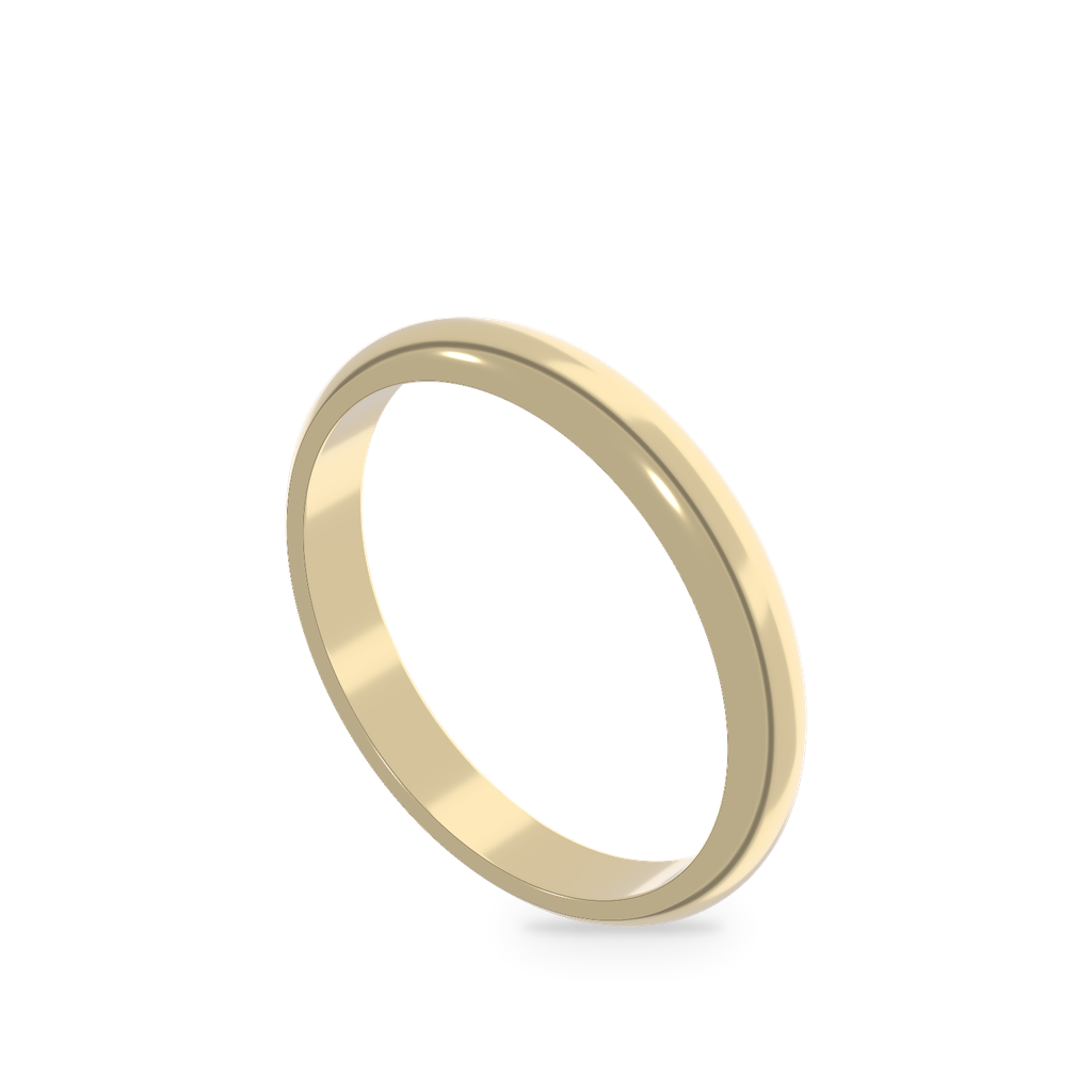 D-Shape wedding band