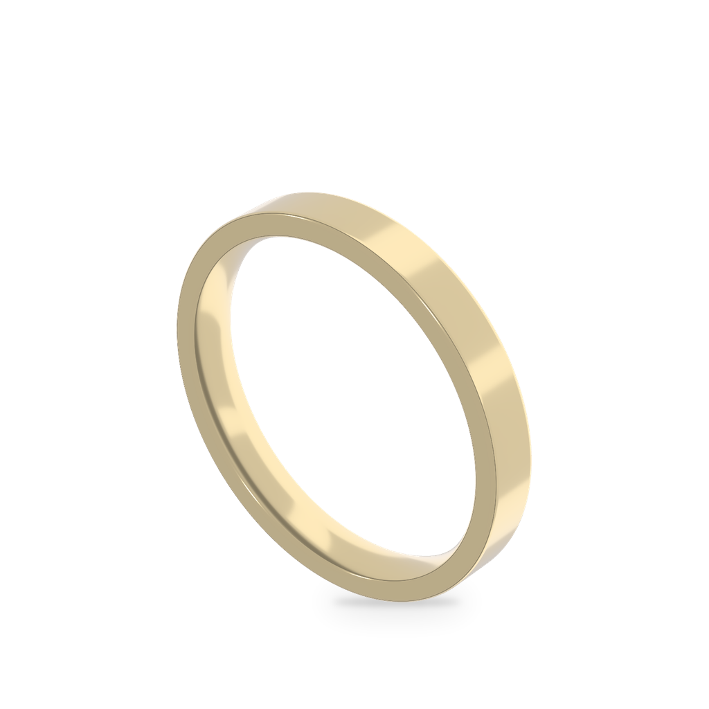 Flat-Court wedding band