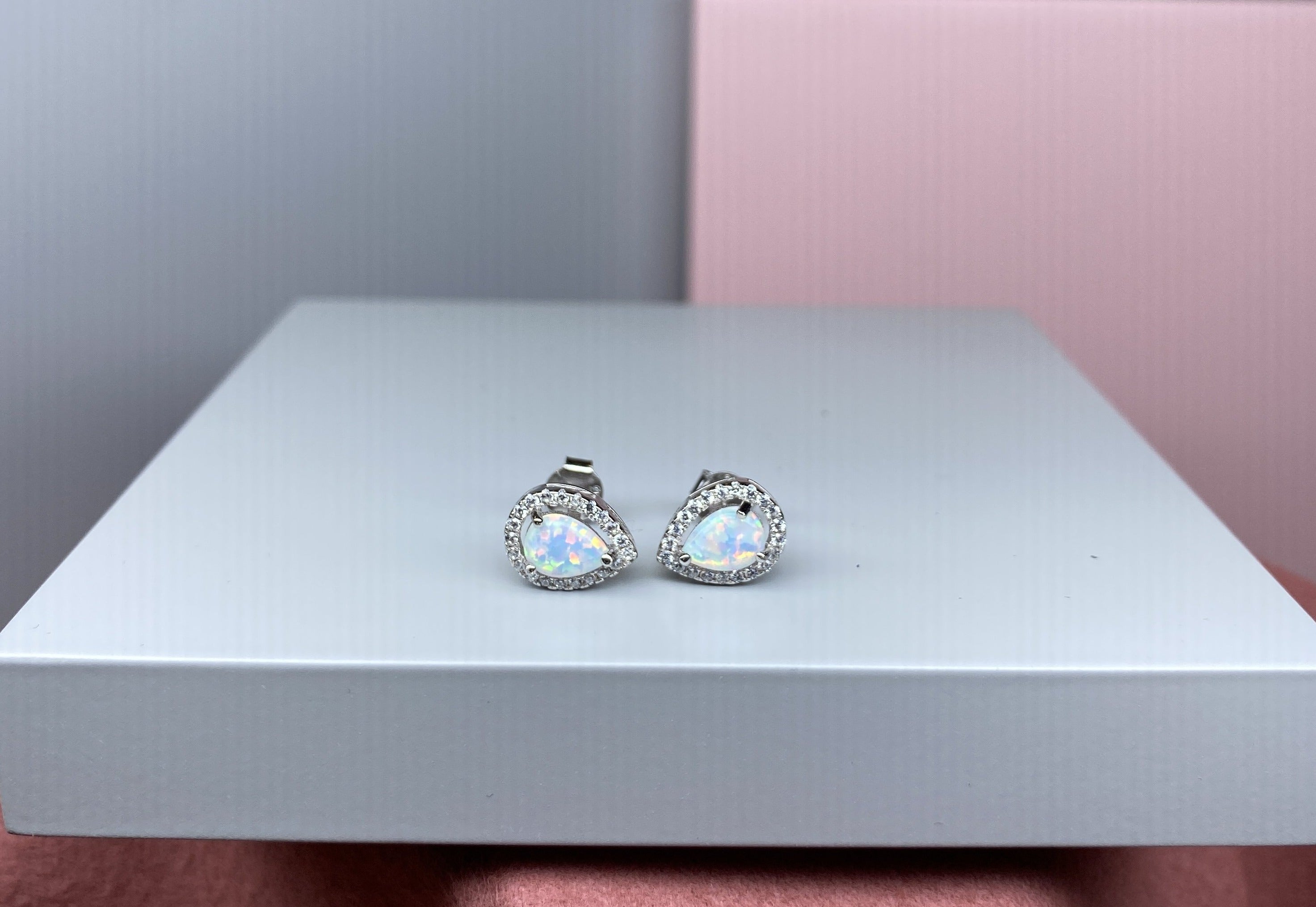 Sterling Silver Opal Earrings - Hallmark Jewellers Formby & The Jewellers Bench Widnes