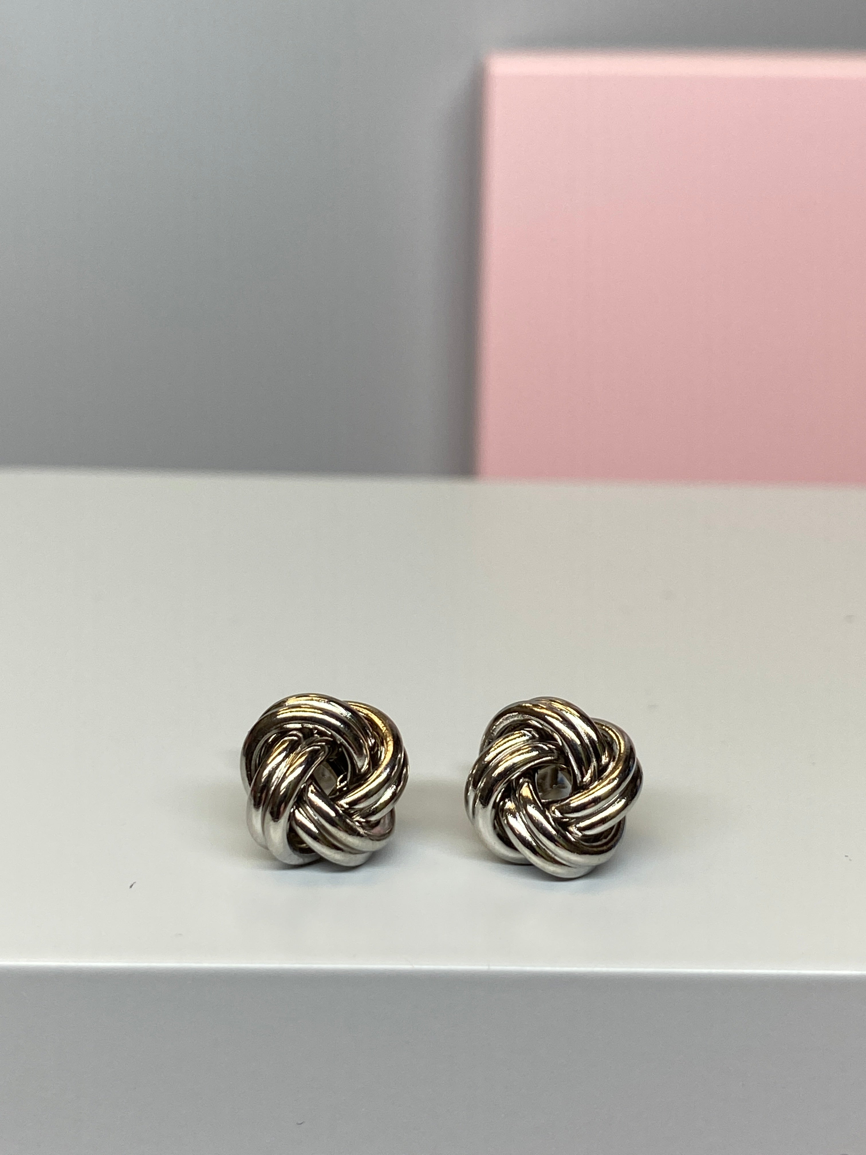 Sterling Silver Knot Earrings -11mm - Hallmark Jewellers Formby & The Jewellers Bench Widnes