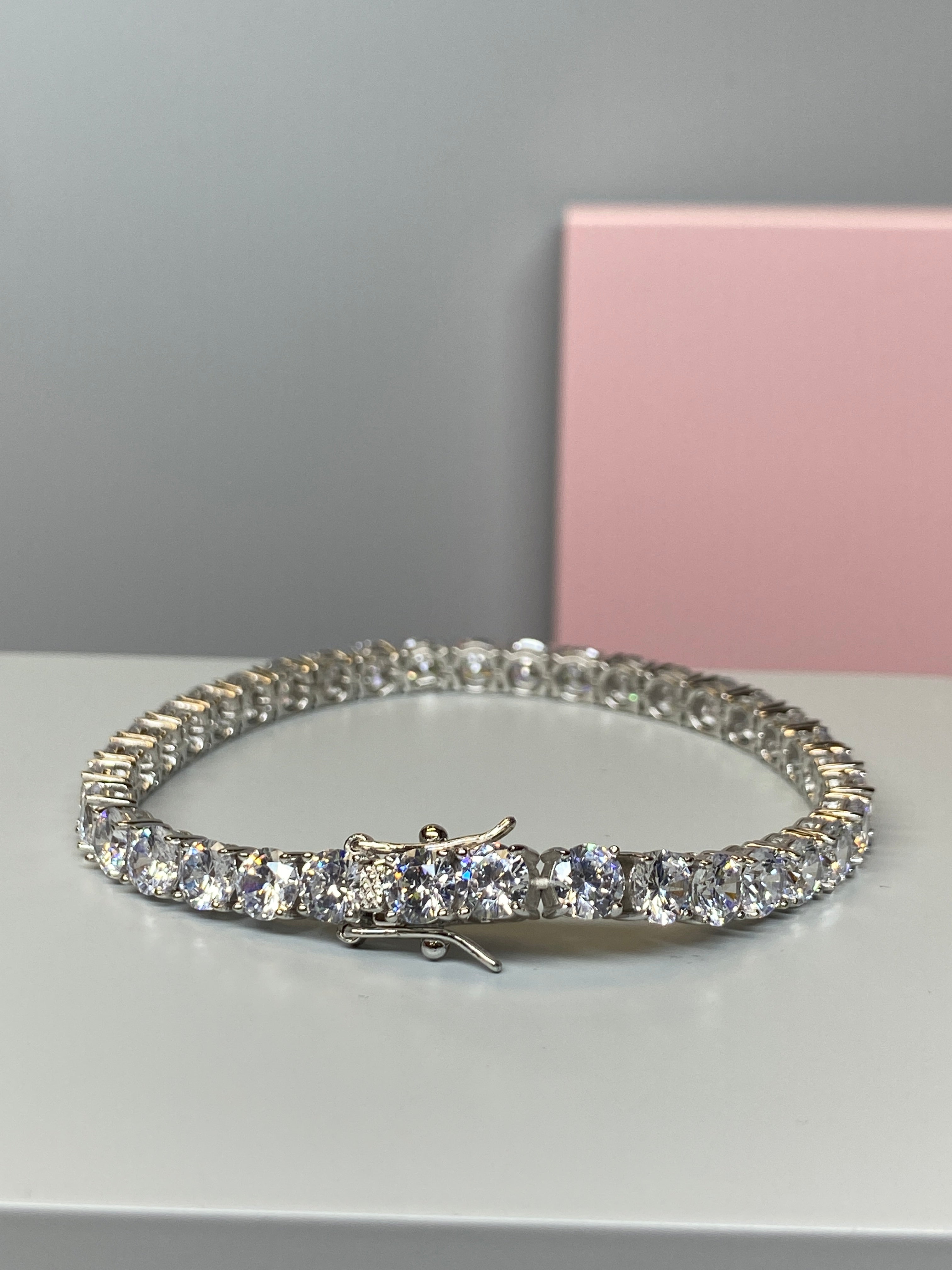 Silver CZ Tennis Bracelet - Hallmark Jewellers Formby & The Jewellers Bench Widnes