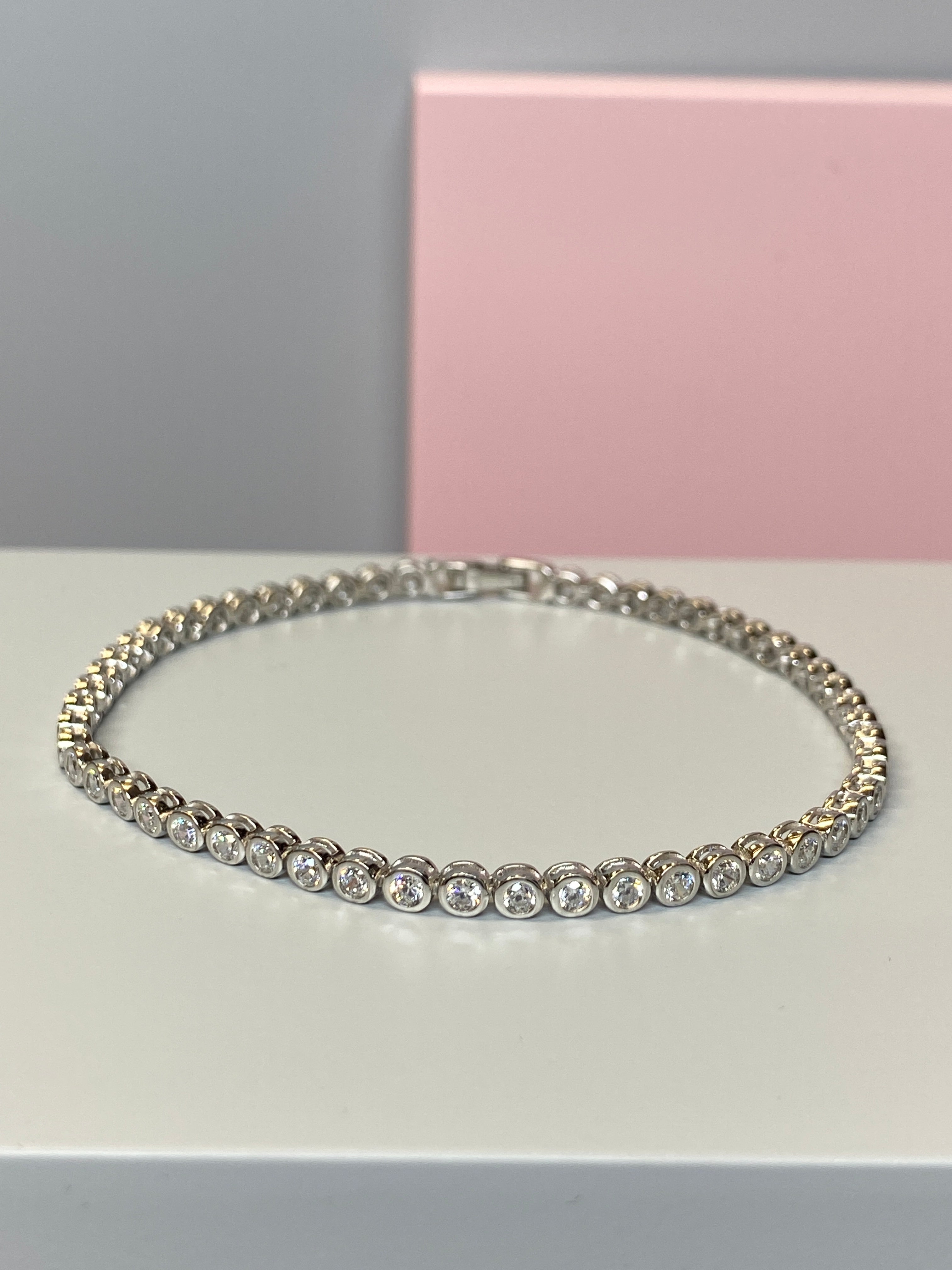 Silver & CZ Tennis Bracelet - Hallmark Jewellers Formby & The Jewellers Bench Widnes