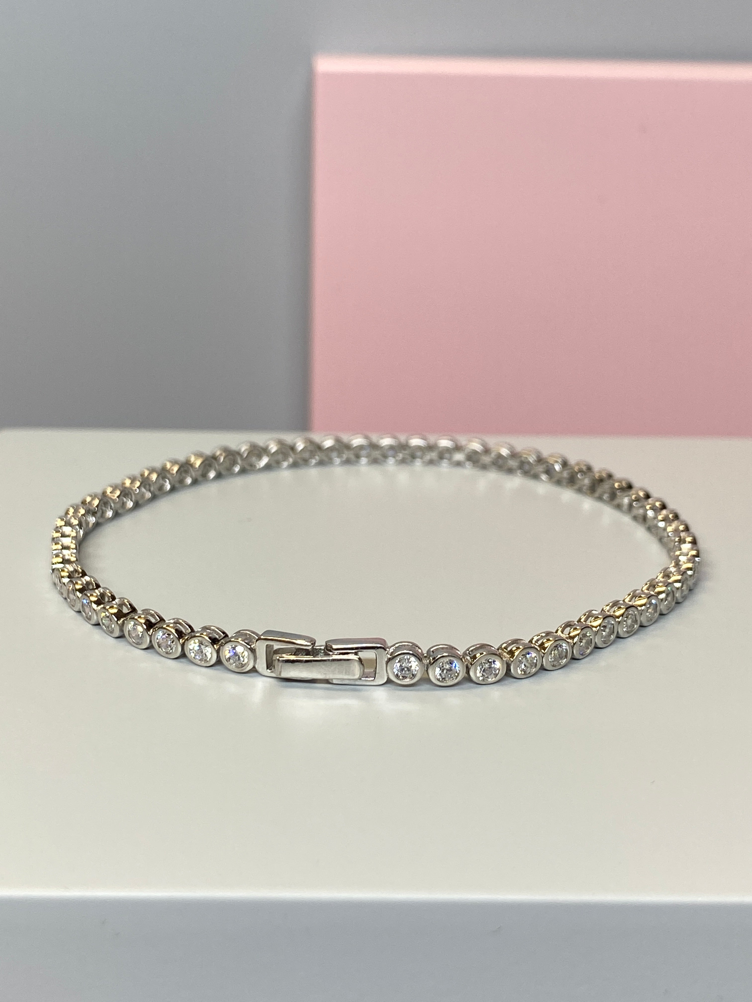 Silver & CZ Tennis Bracelet - Hallmark Jewellers Formby & The Jewellers Bench Widnes