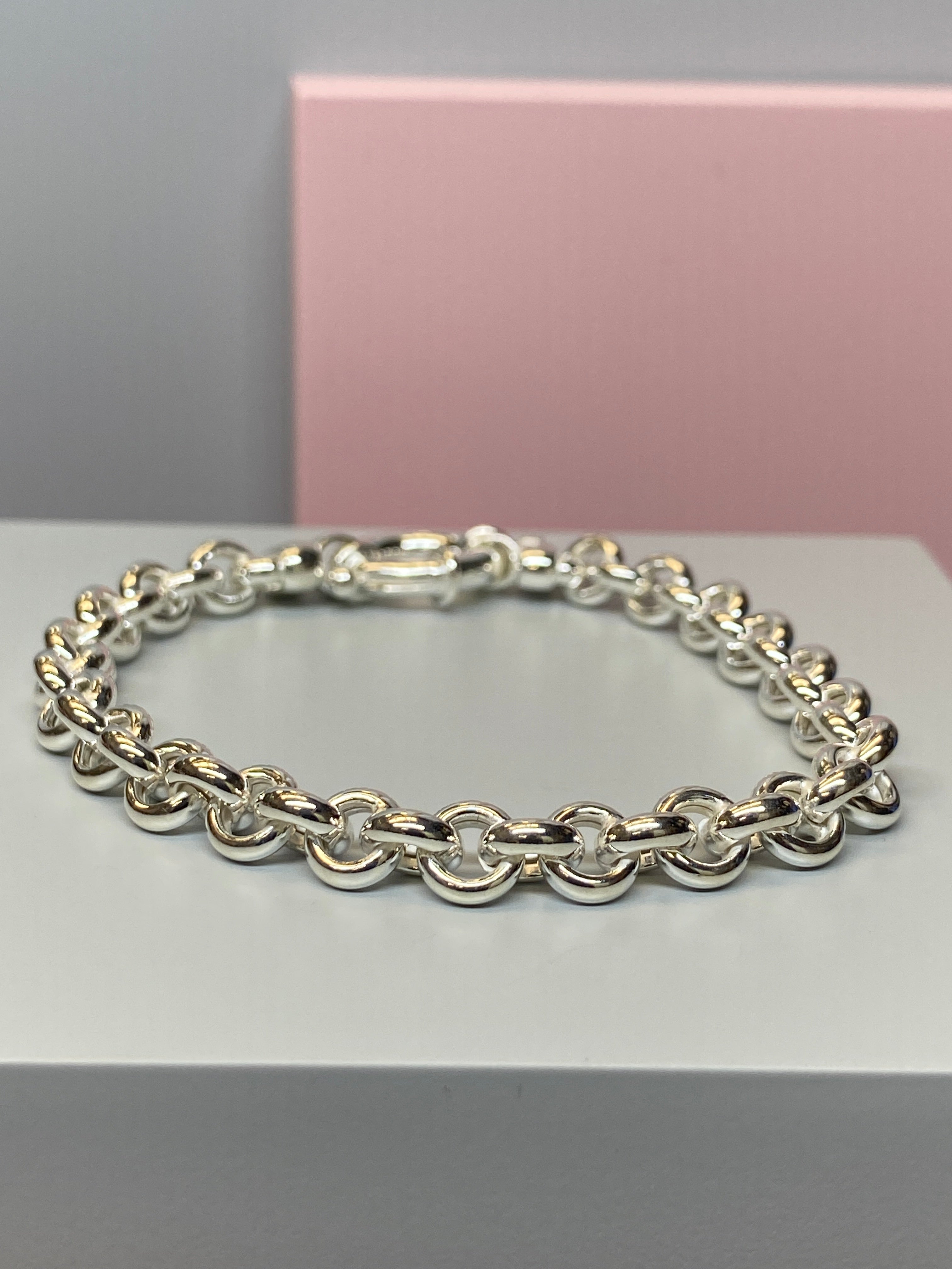Silver Belcher Bracelet Hallmark Jewellers Formby The