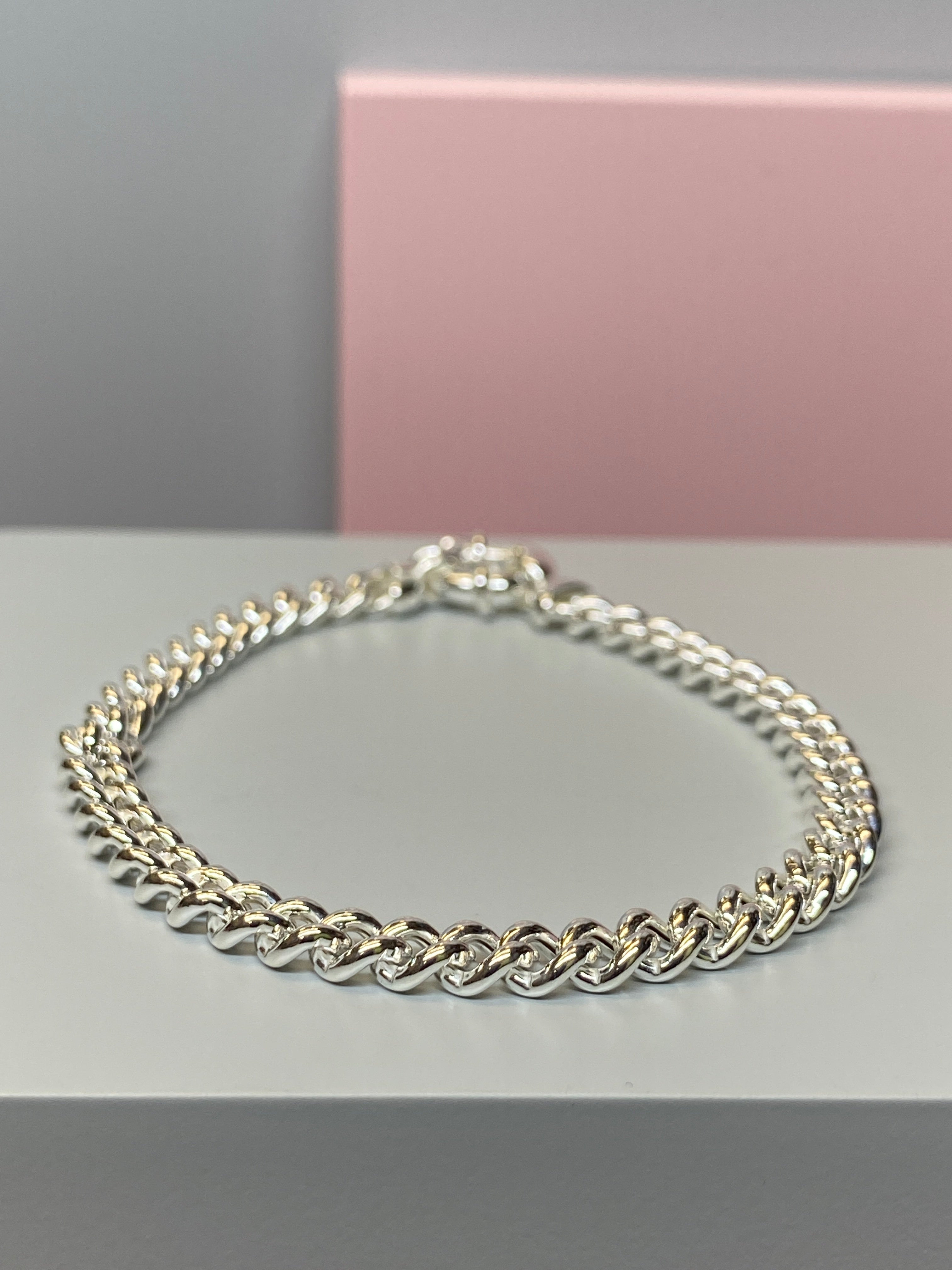 Silver Curb Bracelet - Hallmark Jewellers Formby & The Jewellers Bench Widnes