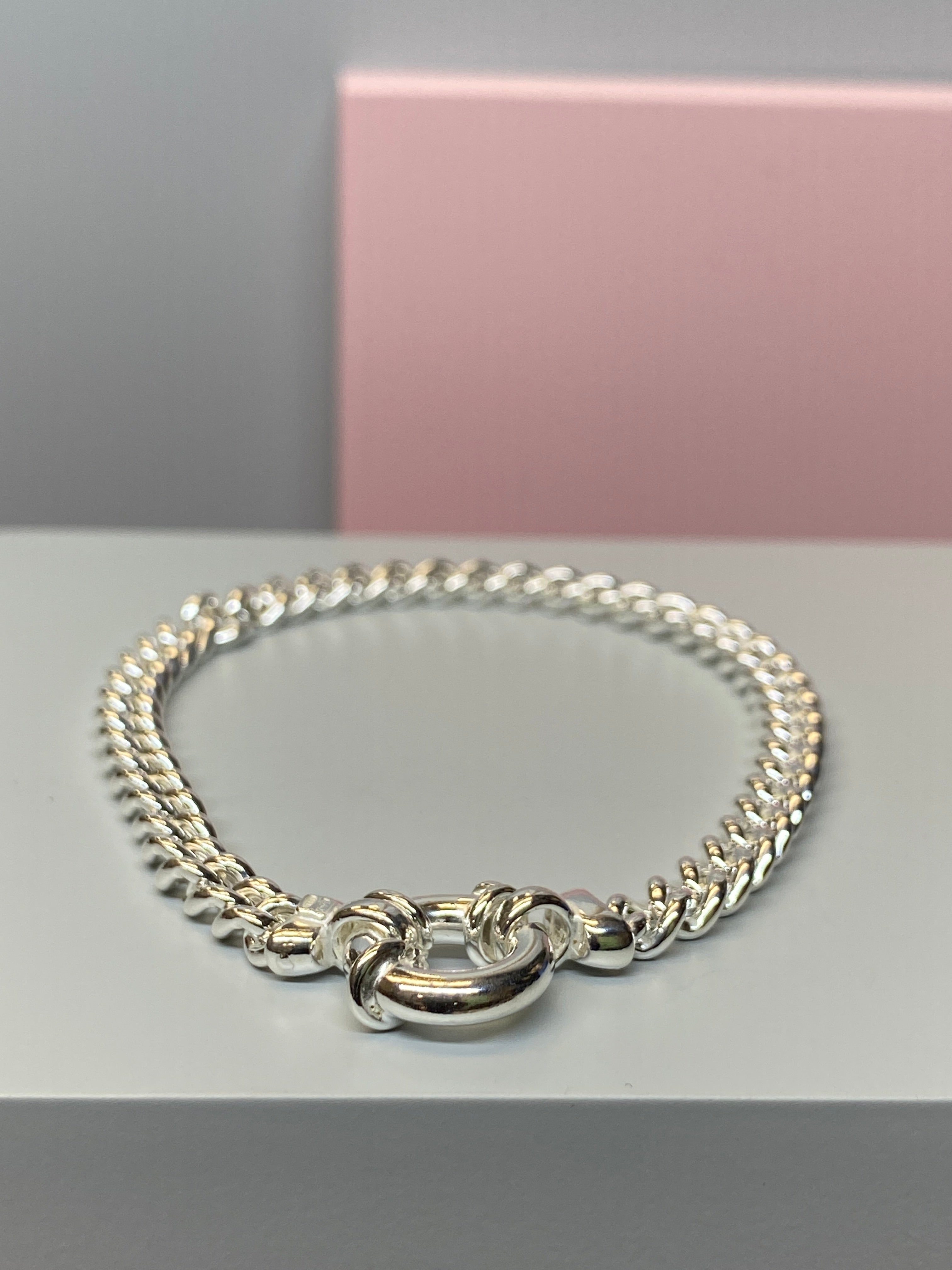 Silver Curb Bracelet - Hallmark Jewellers Formby & The Jewellers Bench Widnes