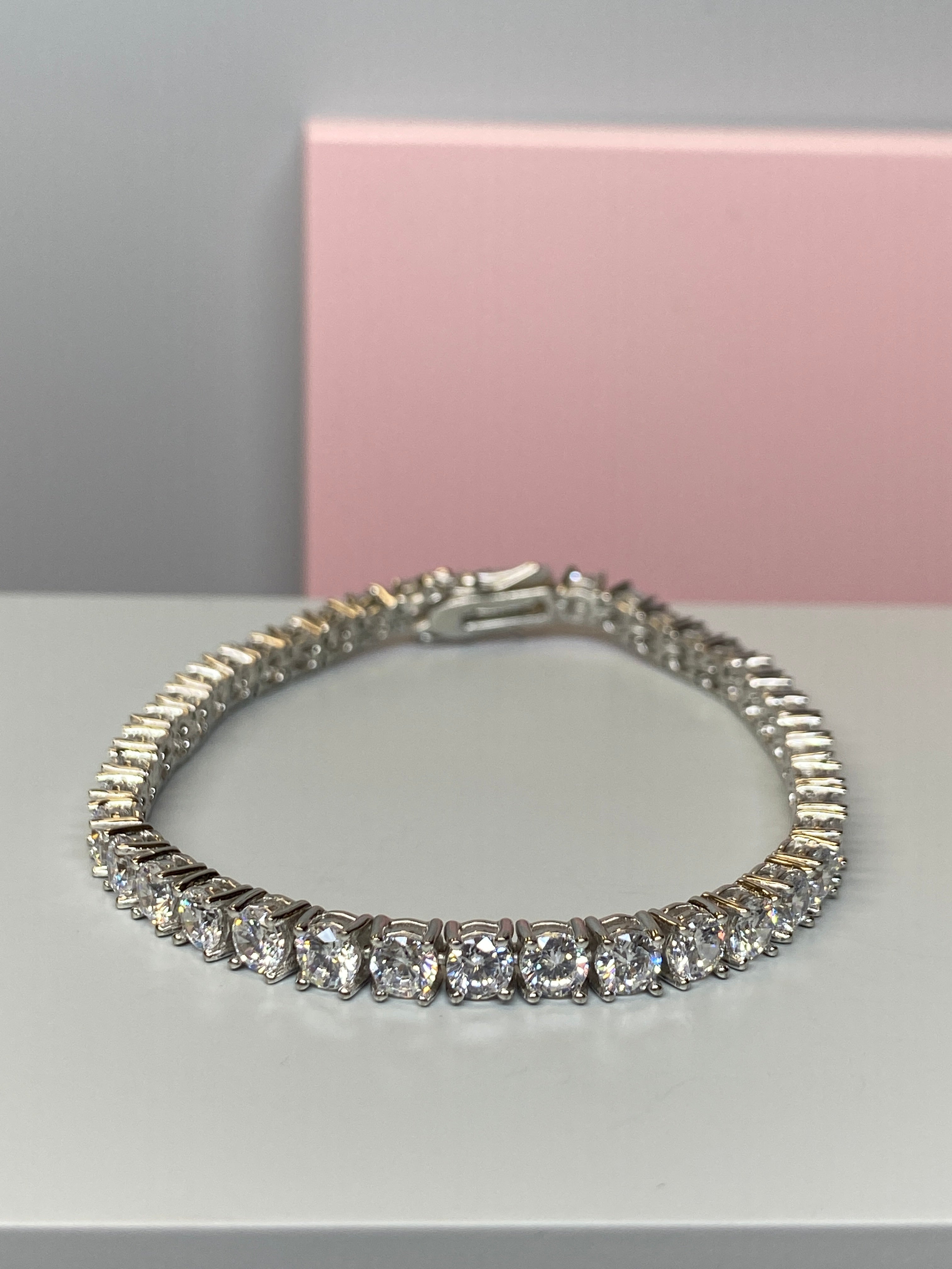 Silver Tennis & CZ Bracelet - Hallmark Jewellers Formby & The Jewellers Bench Widnes