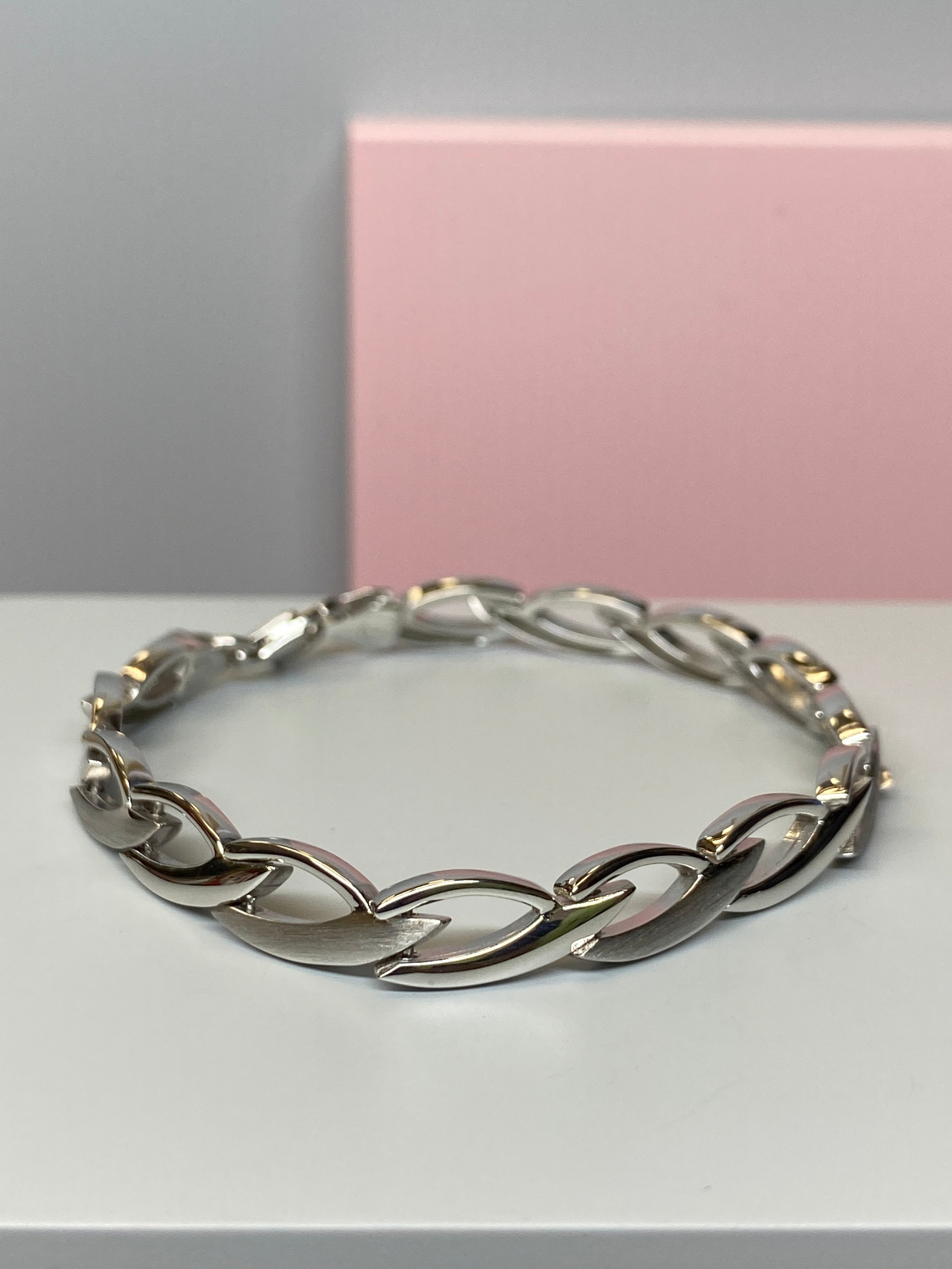 Silver Wave Patterned Bracelet - Hallmark Jewellers Formby & The Jewellers Bench Widnes