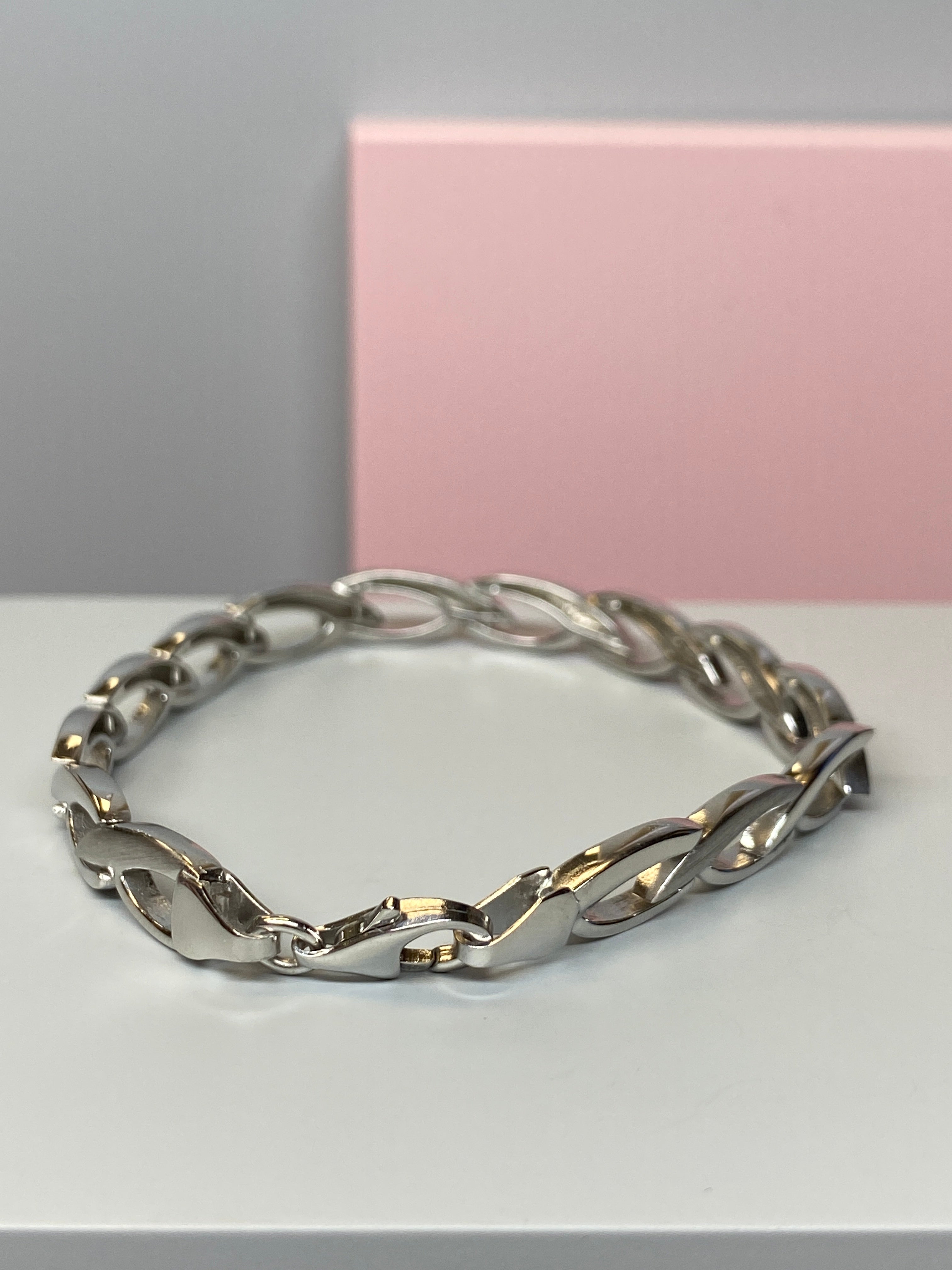 Silver Wave Patterned Bracelet - Hallmark Jewellers Formby & The Jewellers Bench Widnes