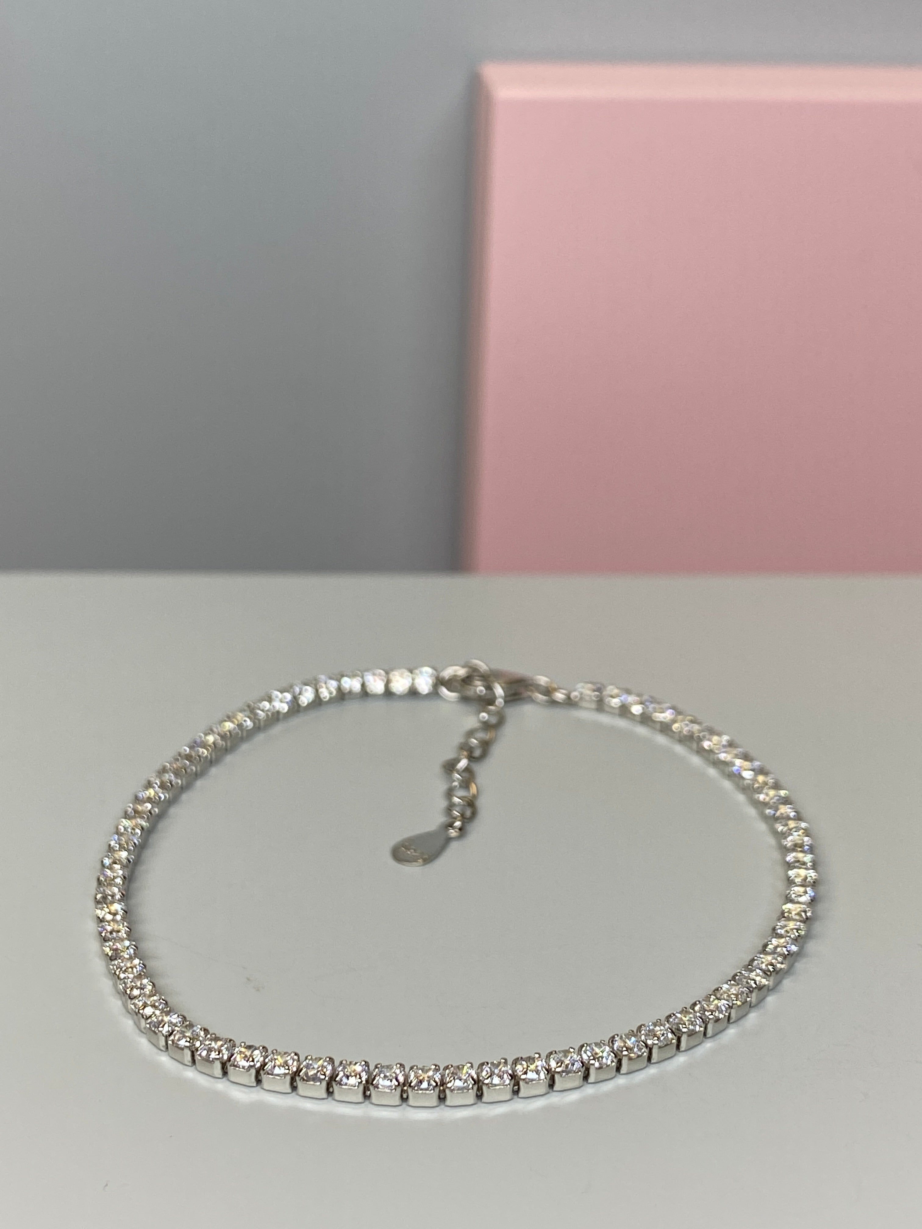 Silver Tennis & CZ Bracelet - Hallmark Jewellers Formby & The Jewellers Bench Widnes