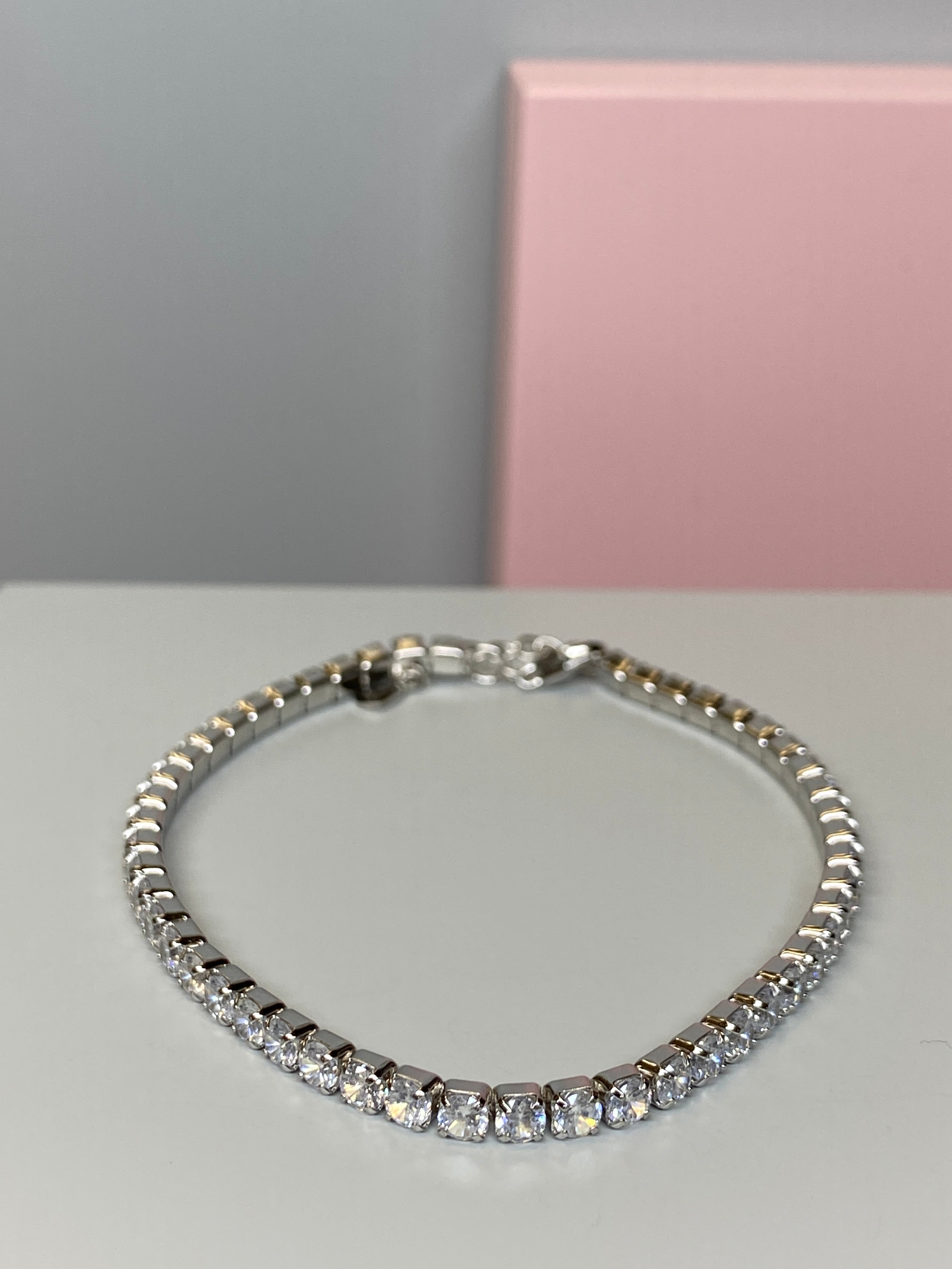 Silver Tennis & CZ Bracelet - Hallmark Jewellers Formby & The Jewellers Bench Widnes
