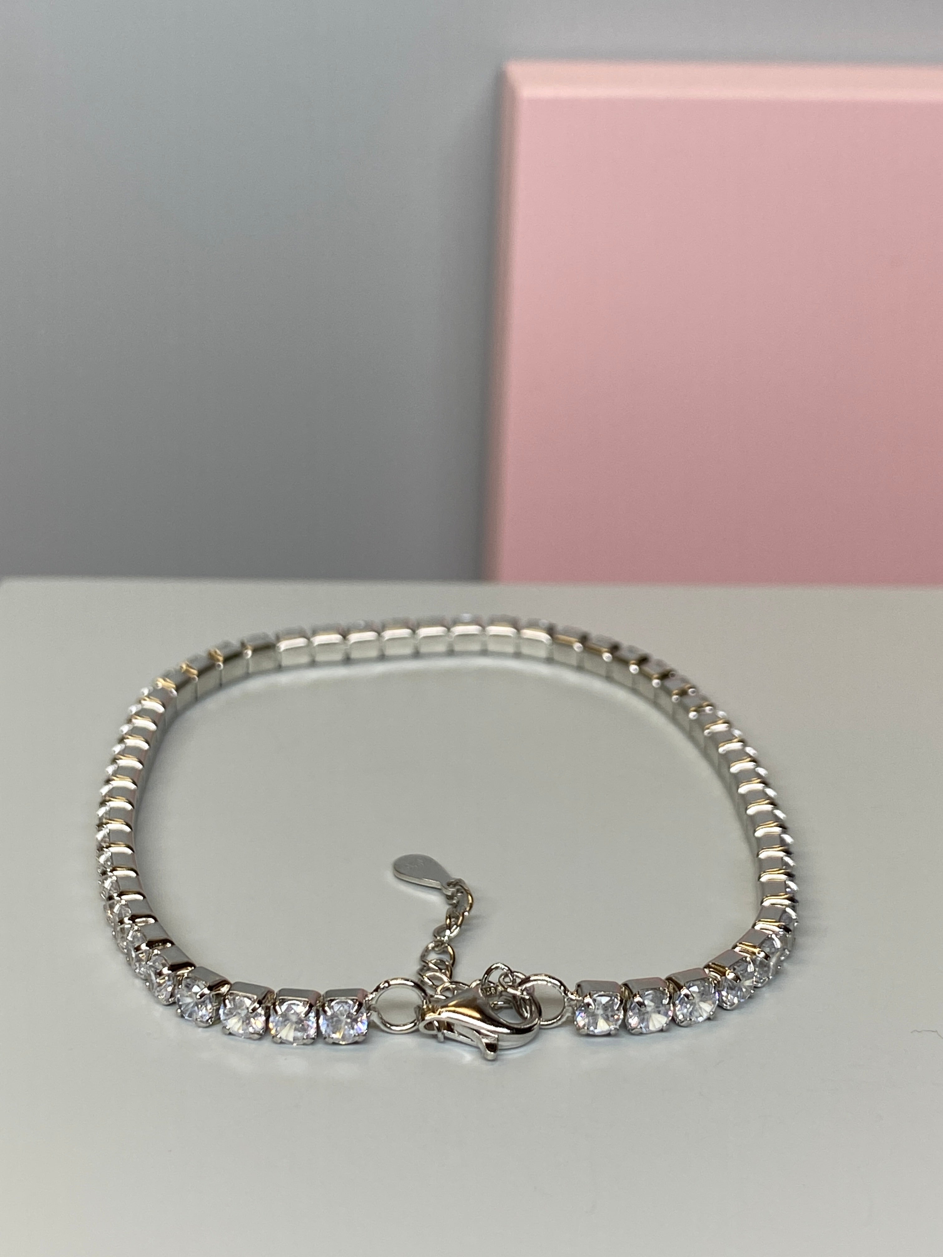 Silver Tennis & CZ Bracelet - Hallmark Jewellers Formby & The Jewellers Bench Widnes