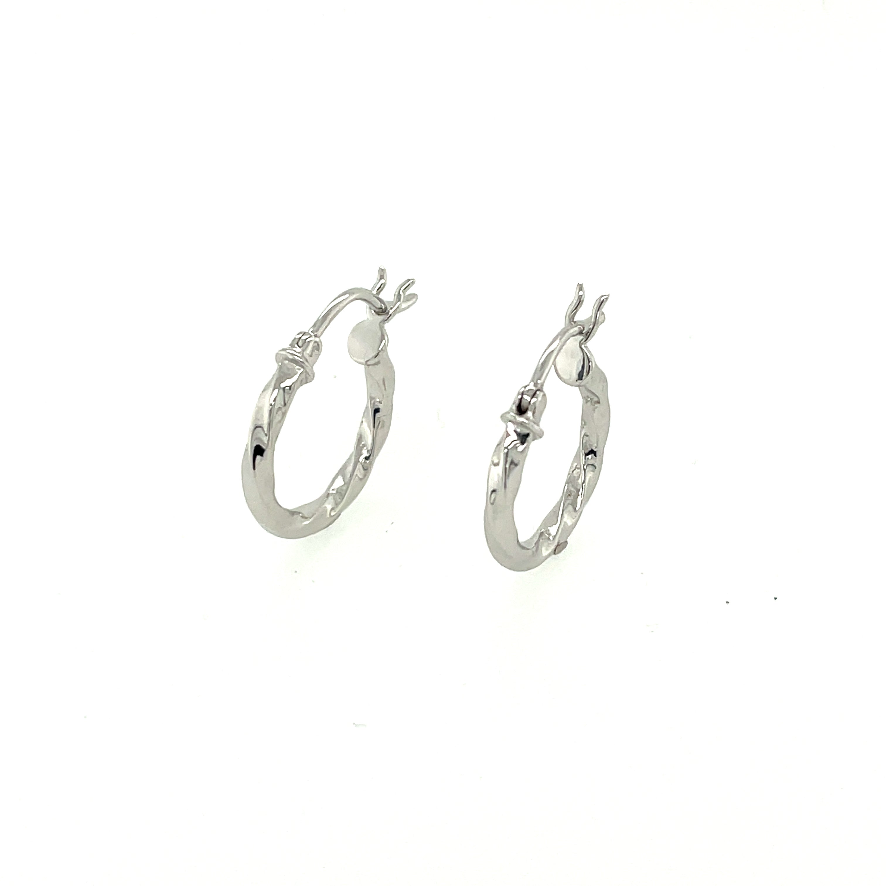 Silver Hoop Earrings - MJ021 - Hallmark Jewellers Formby & The Jewellers Bench Widnes