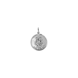 Sterling Silver St Christopher 10mm - CLA1016 - Hallmark Jewellers Formby & The Jewellers Bench Widnes