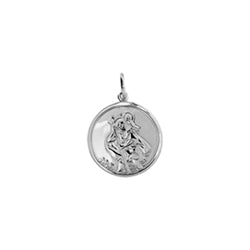 Sterling Silver St Christopher 13mm - CLA1017 - Hallmark Jewellers Formby & The Jewellers Bench Widnes