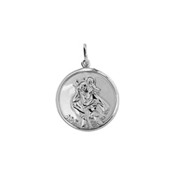 Sterling Silver St Christopher 17mm - CLA1018 - Hallmark Jewellers Formby & The Jewellers Bench Widnes