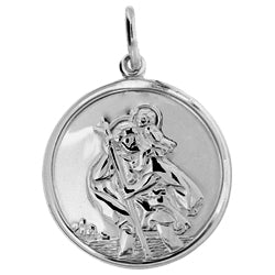 Sterling Silver St Christopher 30mm - CLA1022 - Hallmark Jewellers Formby & The Jewellers Bench Widnes