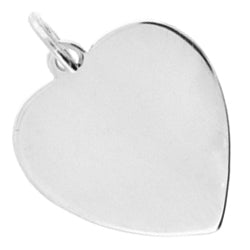 Sterling Silver Heart Disc Pendant - CLA1015 - Hallmark Jewellers Formby & The Jewellers Bench Widnes