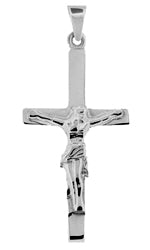 Sterling Silver Crucifix Pendant 25mm - CLA1031 - Hallmark Jewellers Formby & The Jewellers Bench Widnes