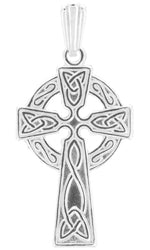 Sterling Silver Large Celtic Cross - CLA1026 - Hallmark Jewellers Formby & The Jewellers Bench Widnes
