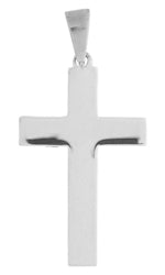 Sterling Silver Plain Cross 30mm - CLA1023 - Hallmark Jewellers Formby & The Jewellers Bench Widnes